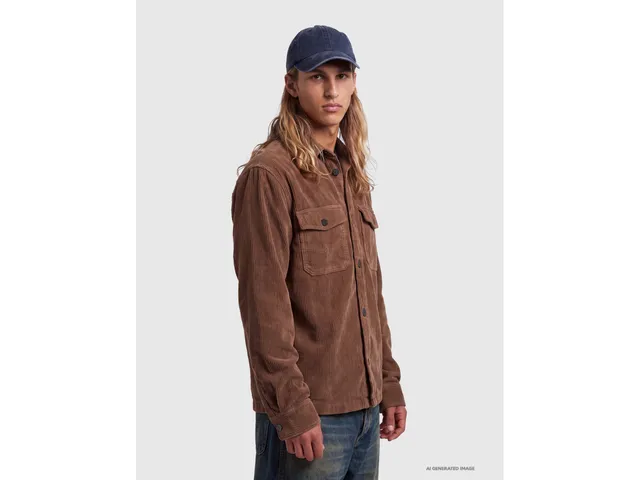 United Colors of Benetton camicia velluto cotone effetto usato