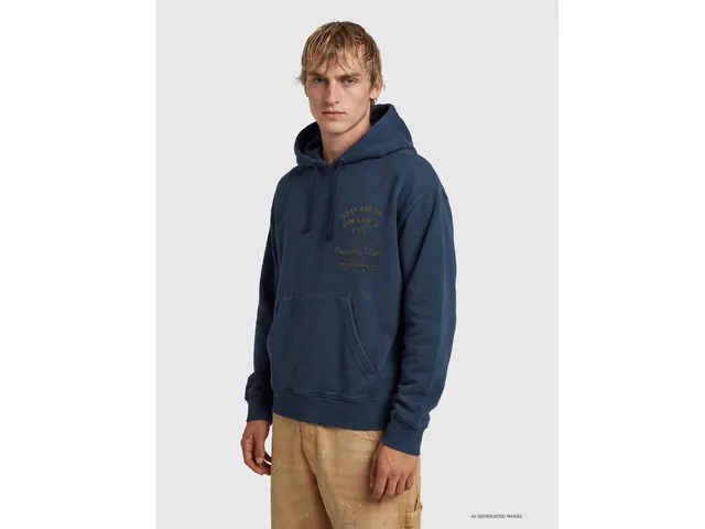 United Colors of Benetton Felpa Cappuccio Cotone Effetto Vintage