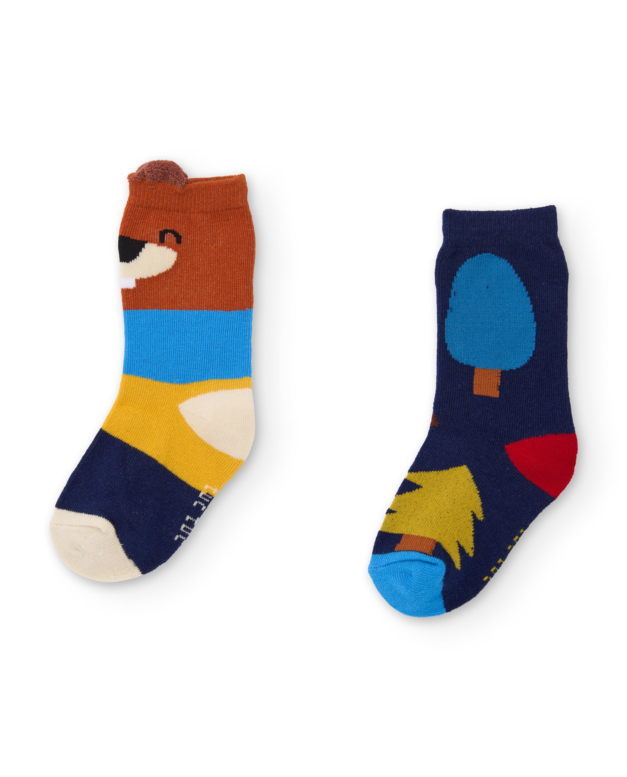 TucTuc Set calzini bambino cotone orso blu 6M 2 paia