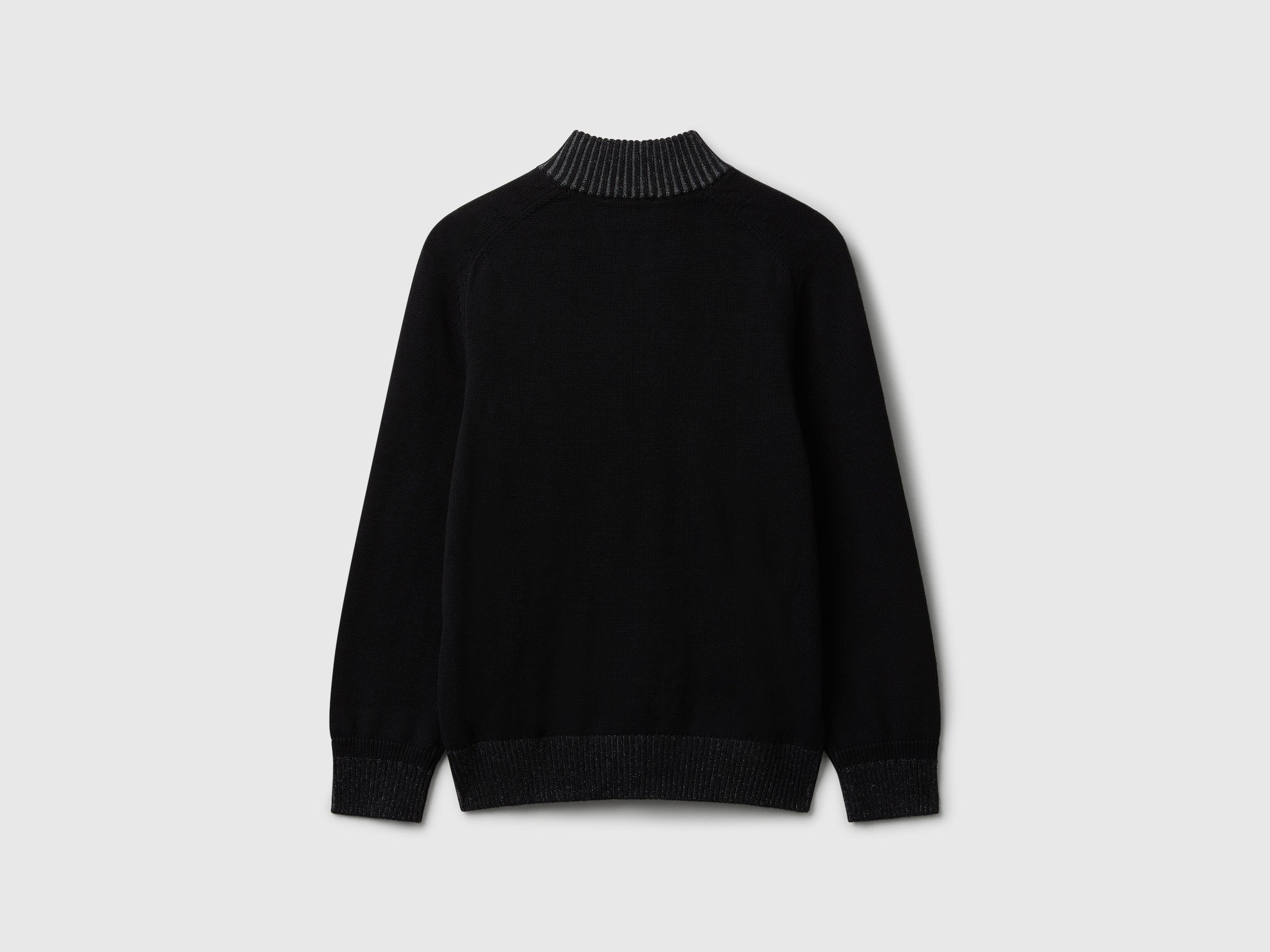 United Colors of Benetton Sweaters Maglione zip cotone bio M