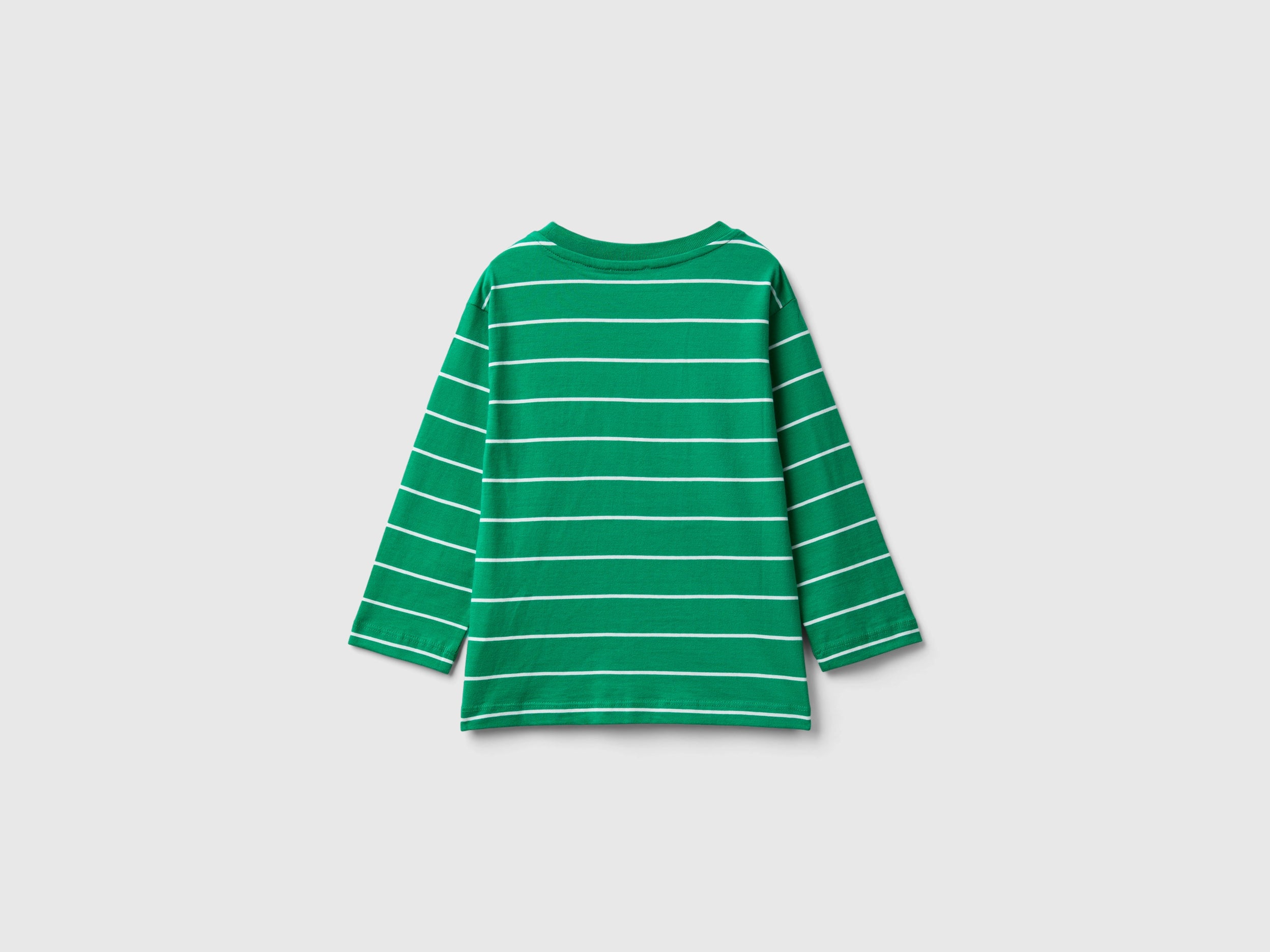 Benetton T-Shirts maglietta cotone righe applique 82