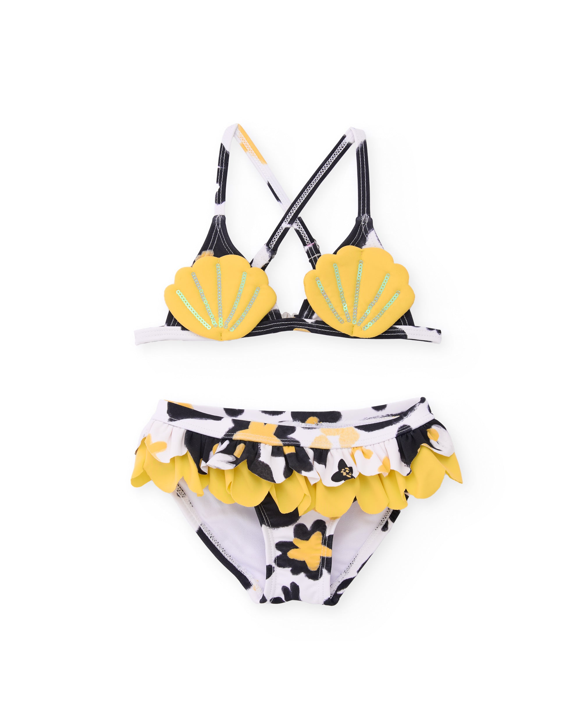 TucTuc Costumi Bikini Bambina Conchiglia Giallo