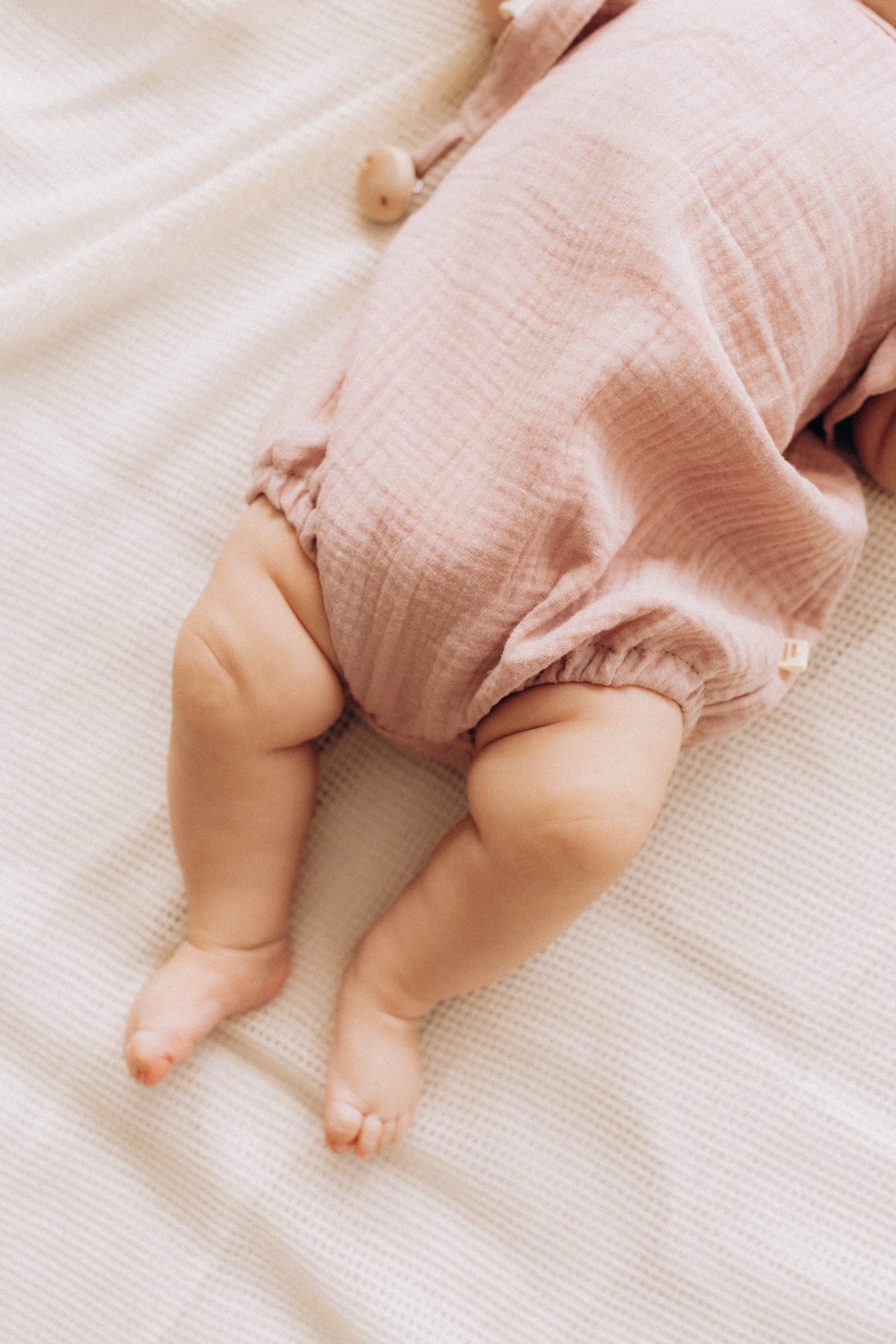 Woolly Organic Muslin Romper pagliaccetto neonato cotone bio
