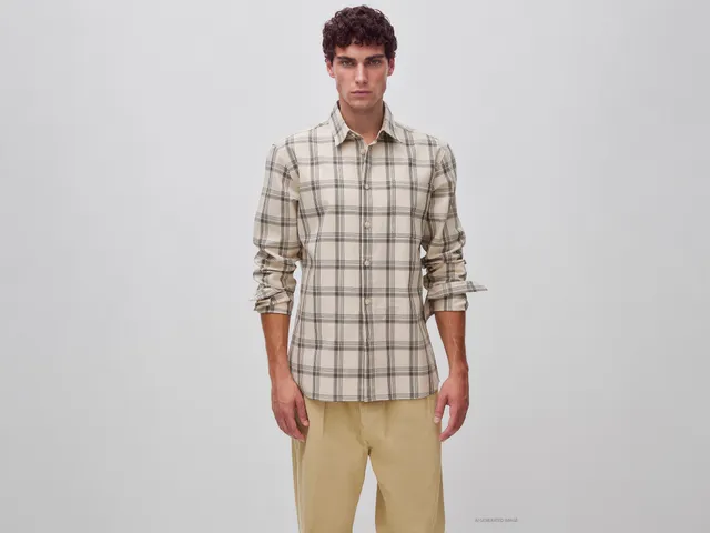 United Colors of Benetton Camicia Lyocell Cotone Tasca