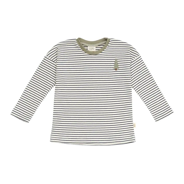Woolly Organic Embroidered Longsleeve AW25 maglietta manica lunga cotone