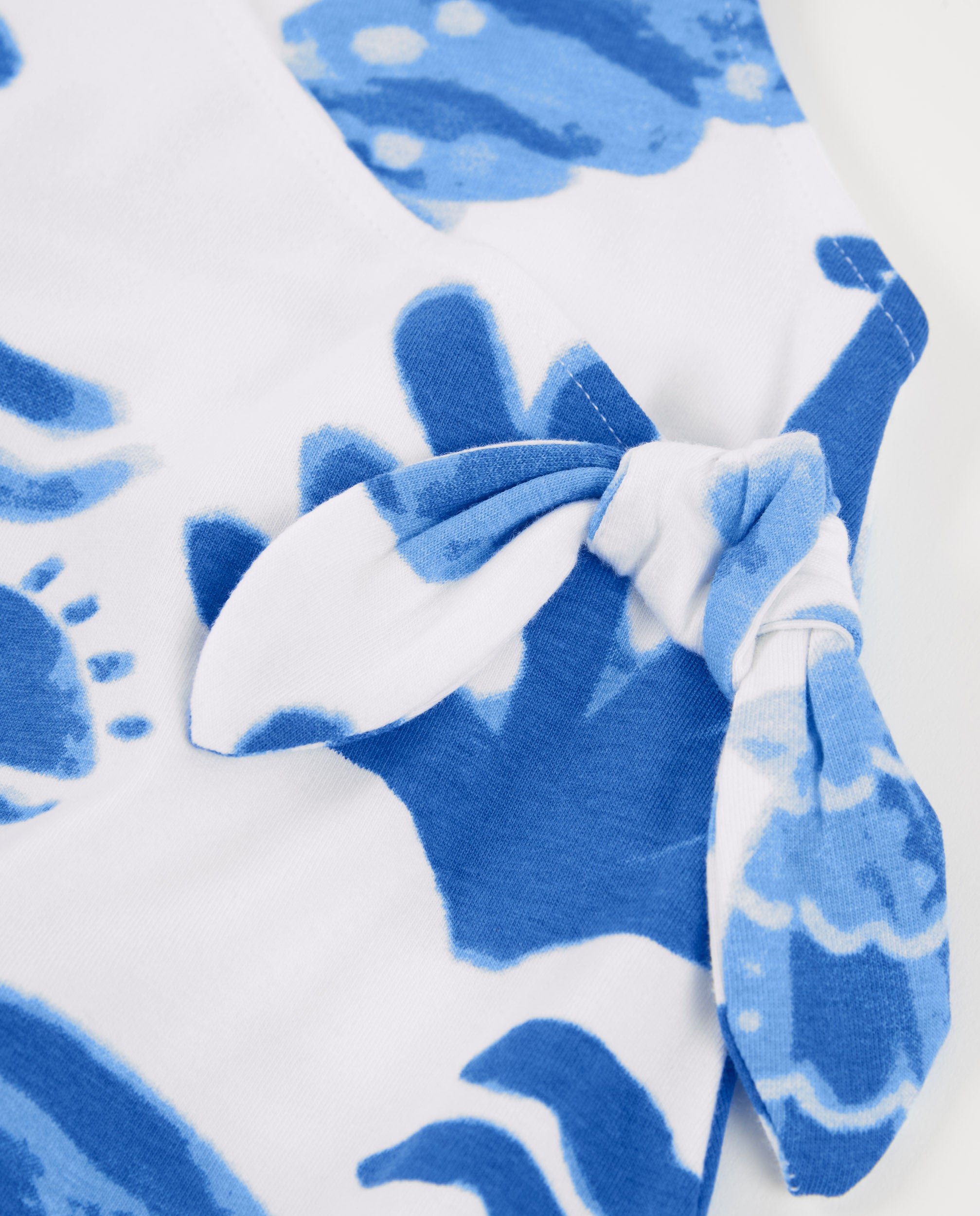 TucTuc Vestiti abito bambina bianco jersey fiocco