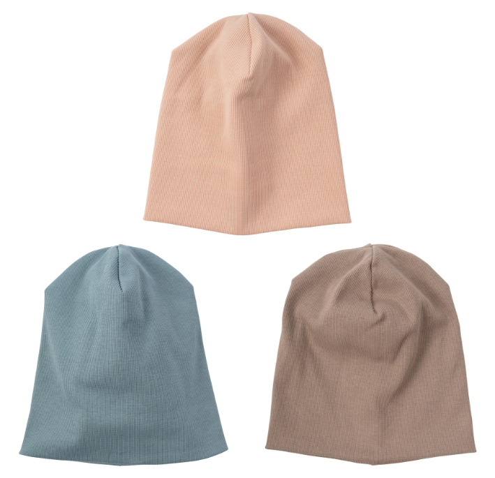 Woolly Organic Beanie 2x1 Rib cuffia cotone bio costina