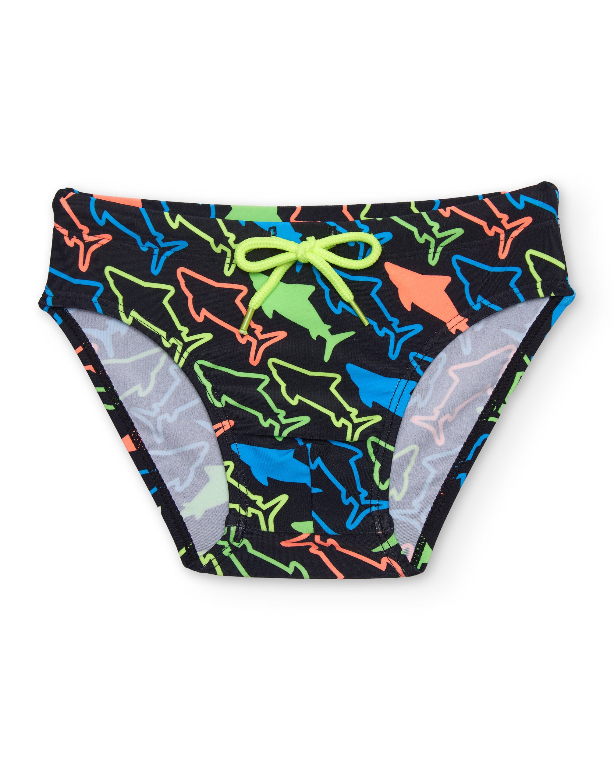 TucTuc Costumi Da Bagno Slip Bimbo Nero Squali