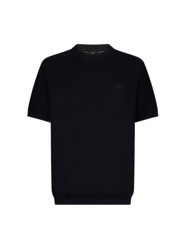 Liu Jo T-Shirt Crepe Cotone Maglietta Taglia L Nera