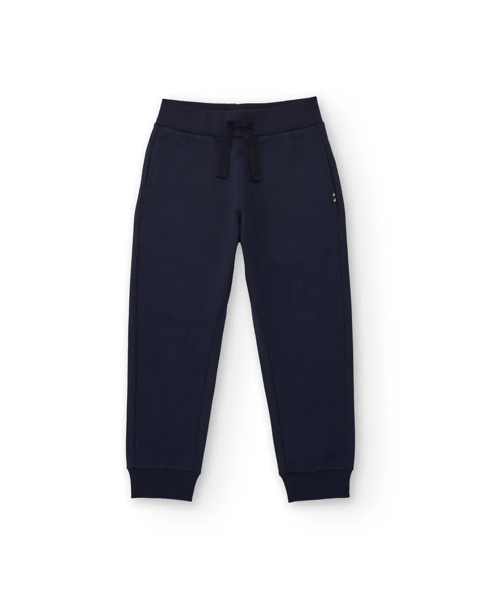 TucTuc Pantaloni Sportivi felpa bambino blu navy 8A