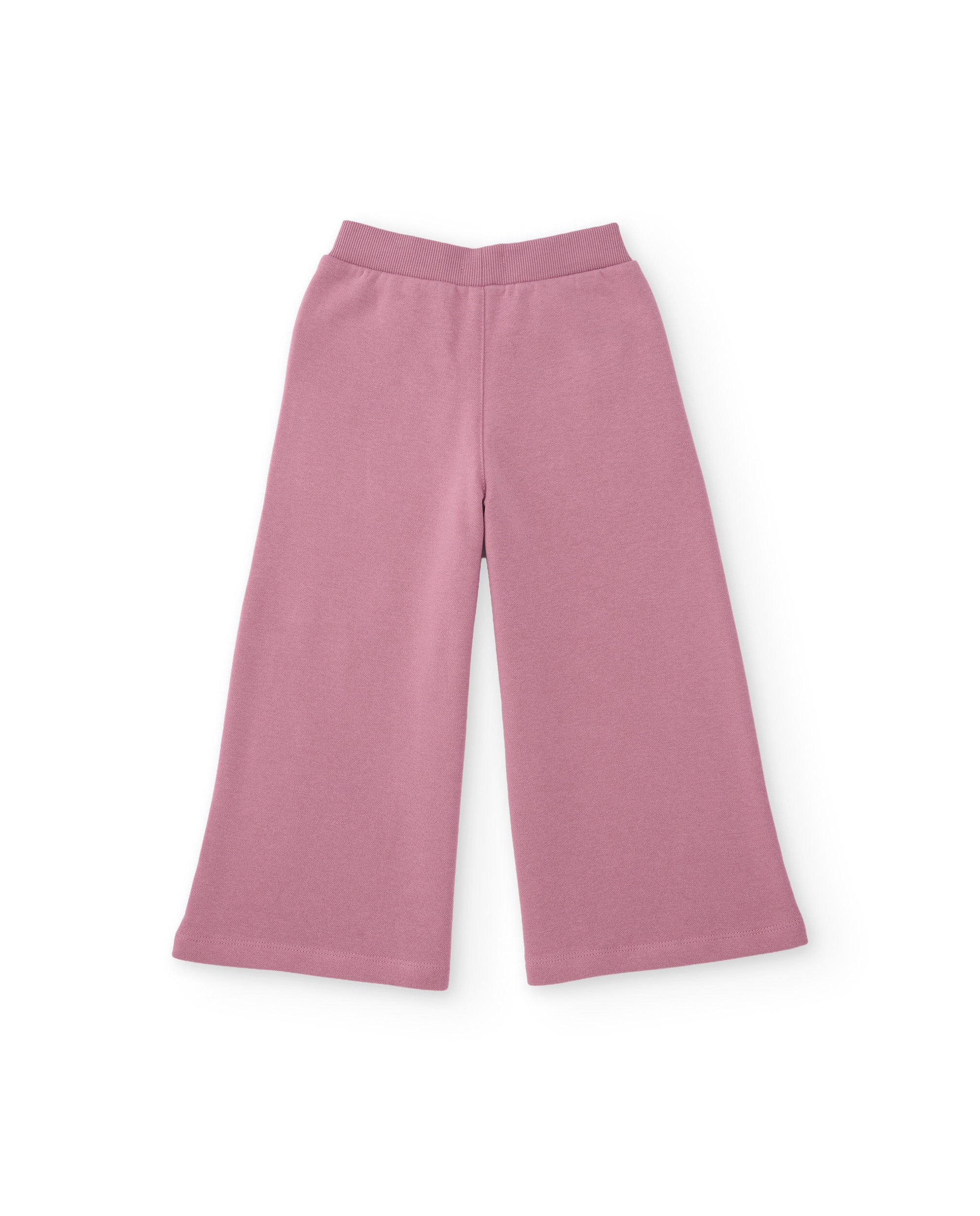 TucTuc Pantaloni Maglia Gamba Larga Rosa Bimba 4-16 Anni