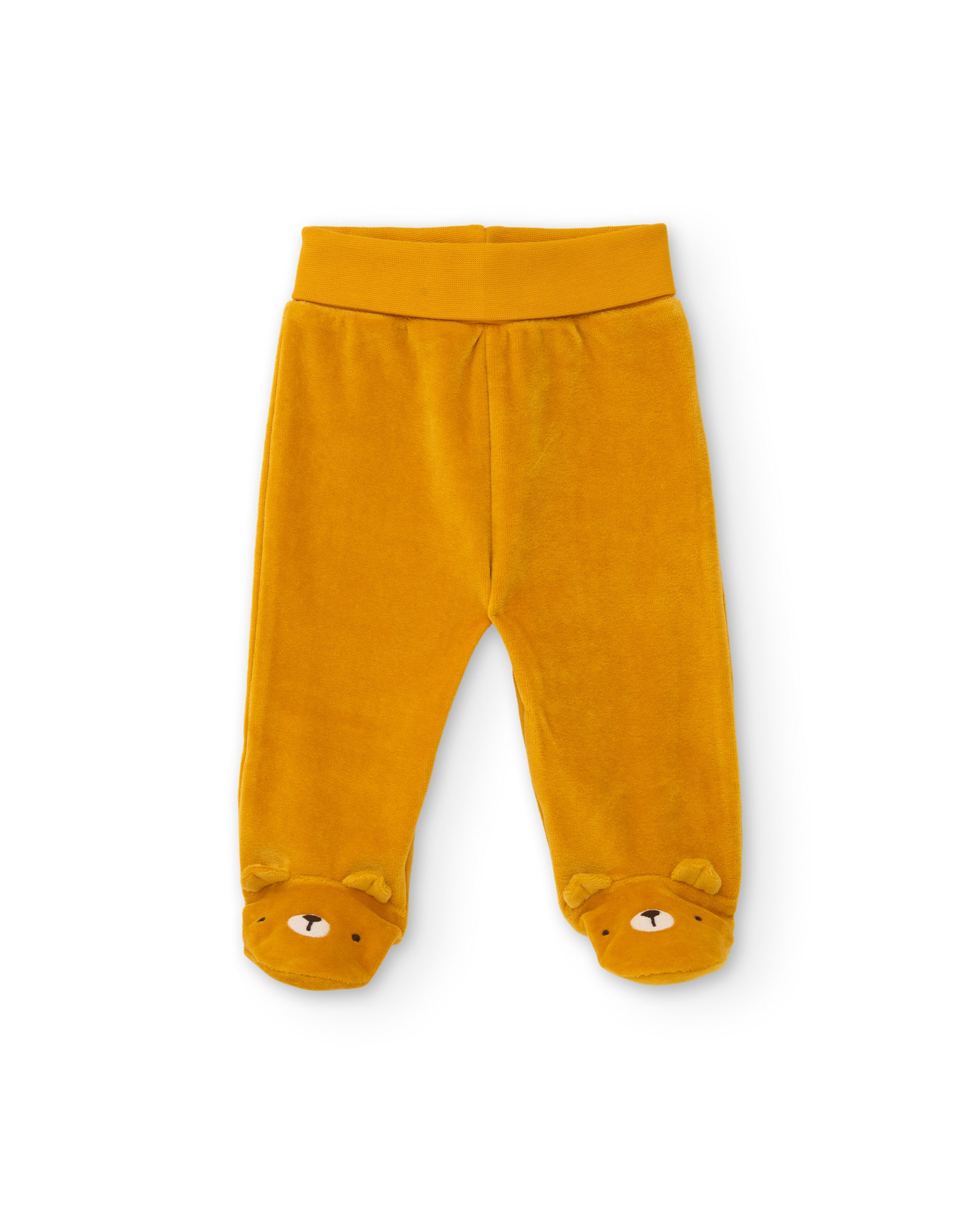 TucTuc Completi Neonato Senape in Maglia Orsetto