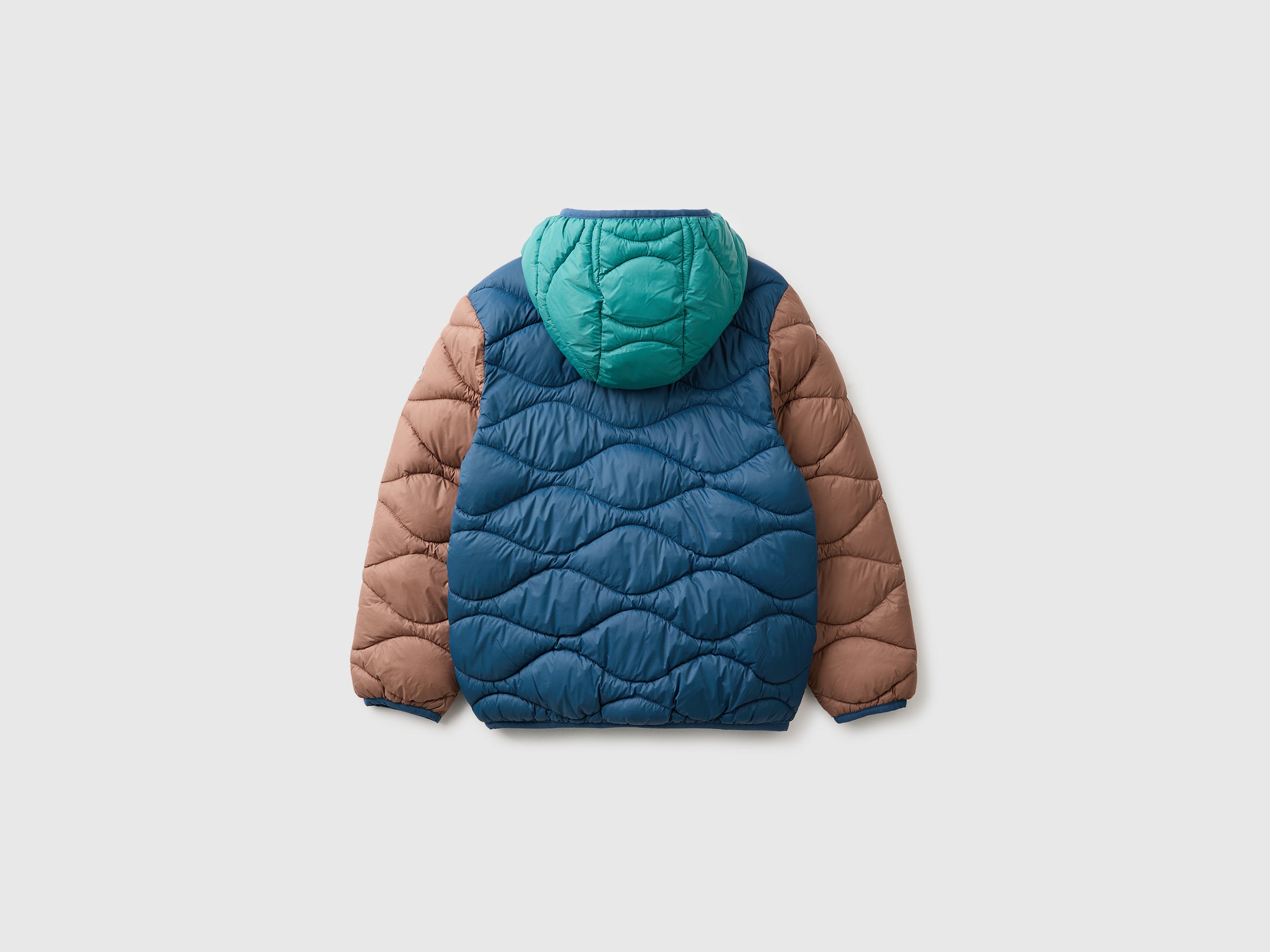 United Colors of Benetton Piumino Trapuntato Cappuccio Rain Defender
