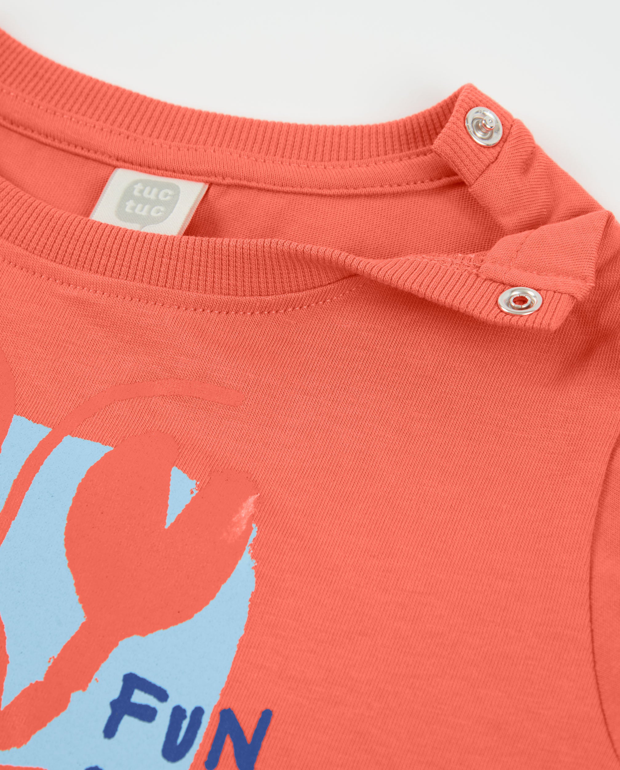 TucTuc Magliette t-shirt bambino corallo cotone stampa marina