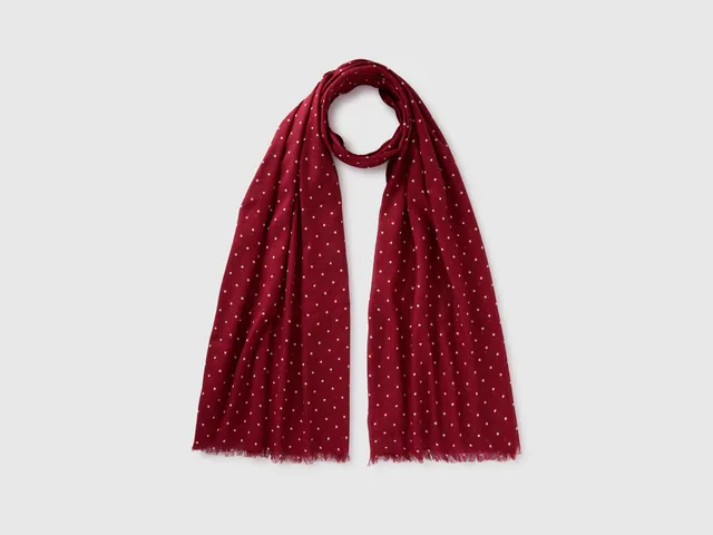 United Colors of Benetton Foulard Viscosa Fantasia Taglia Unica
