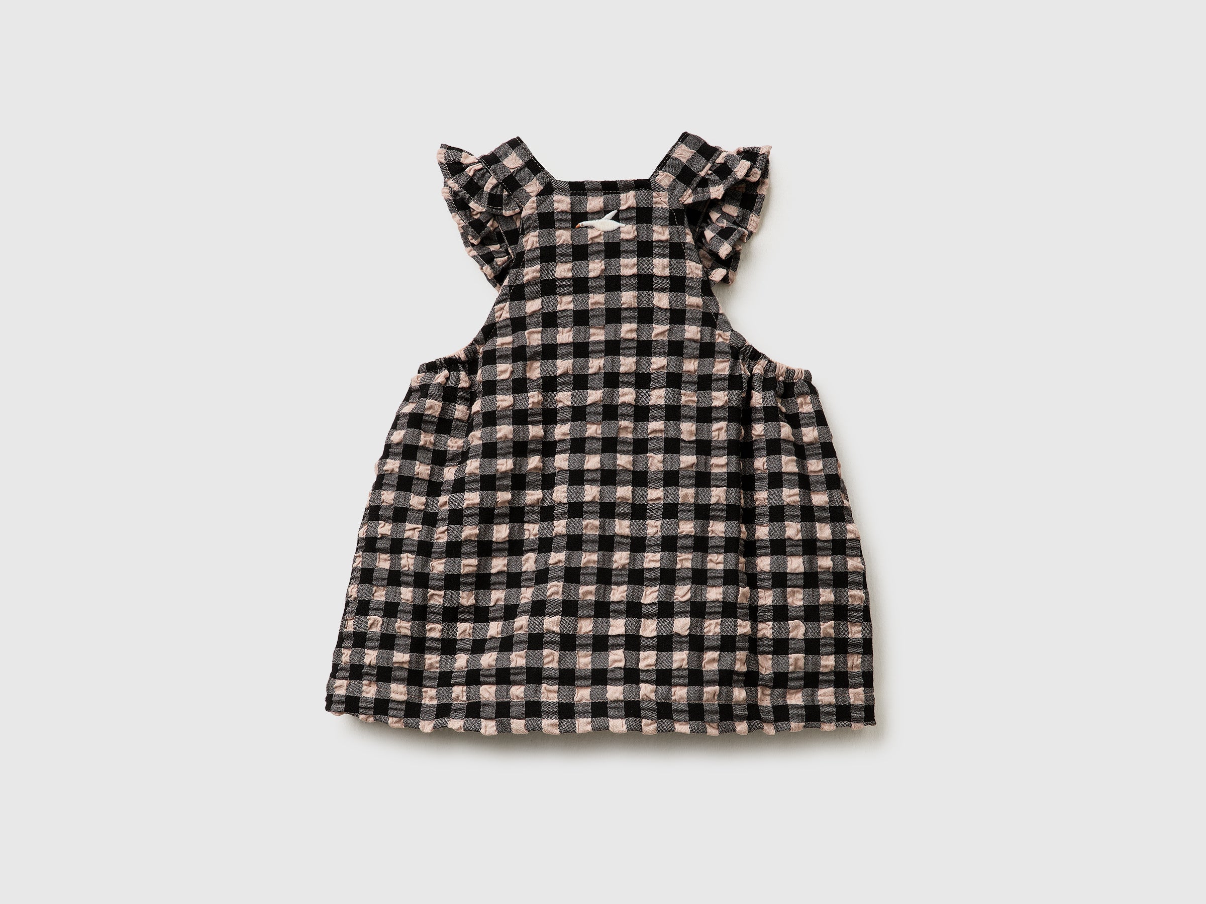 United Colors of Benetton Abitino quadretti vichy cotone neonata