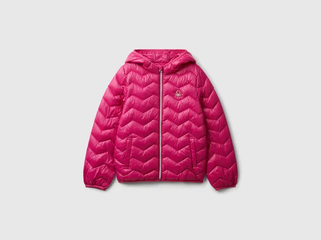 United Colors of Benetton Piumino con Cappuccio Rain Defender Zip
