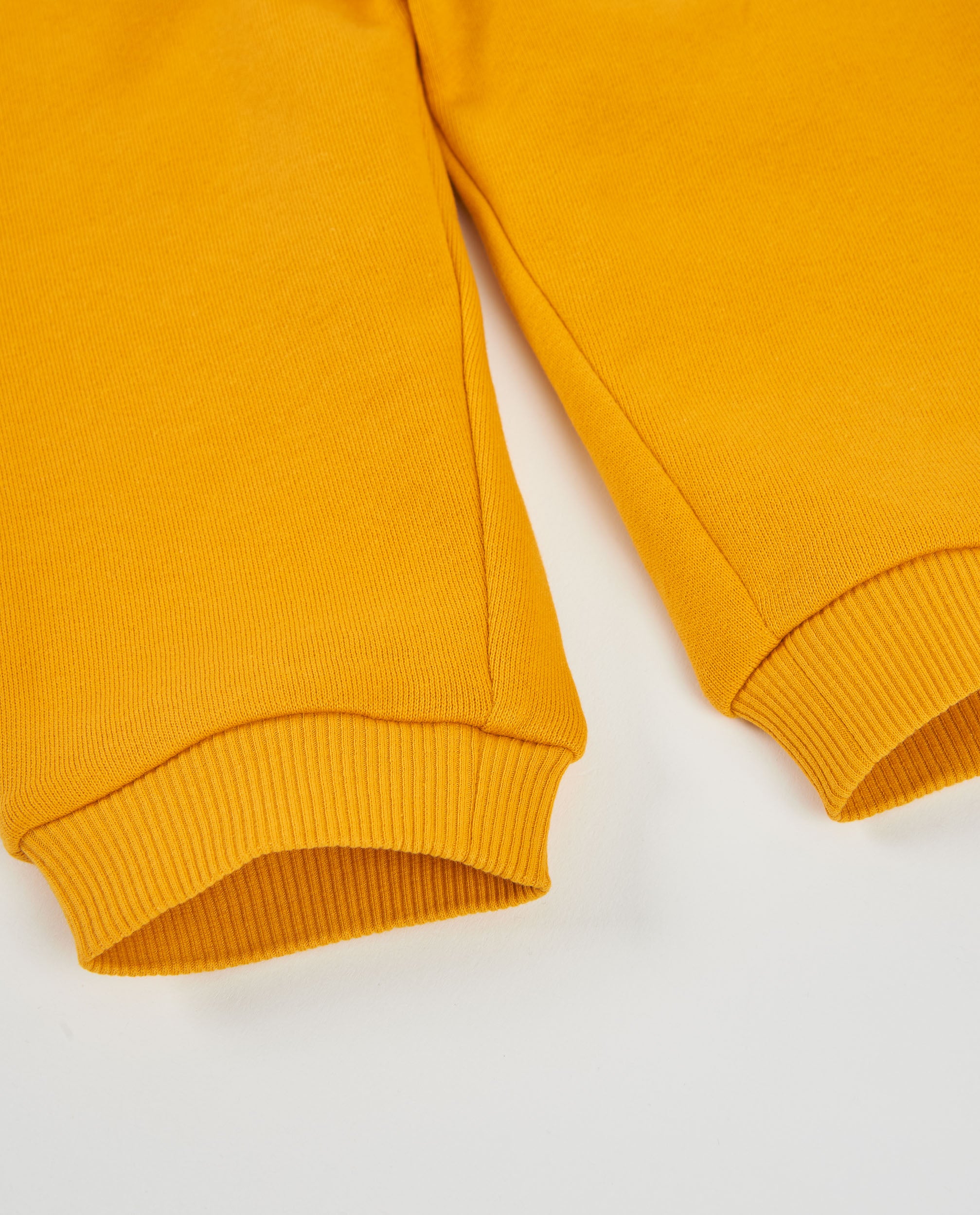 TucTuc Pantaloni joggers bambina senape felpa elastico