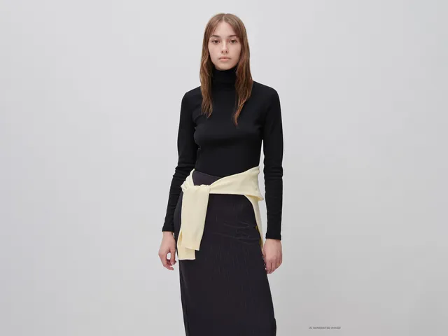 United Colors of Benetton Turtleneck maglia dolcevita cotone M maniche lunghe
