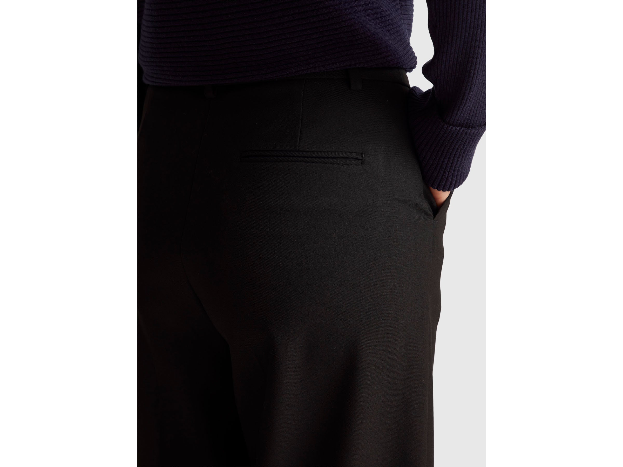 Benetton Wide trousers pantaloni larghi viscose taglia 42