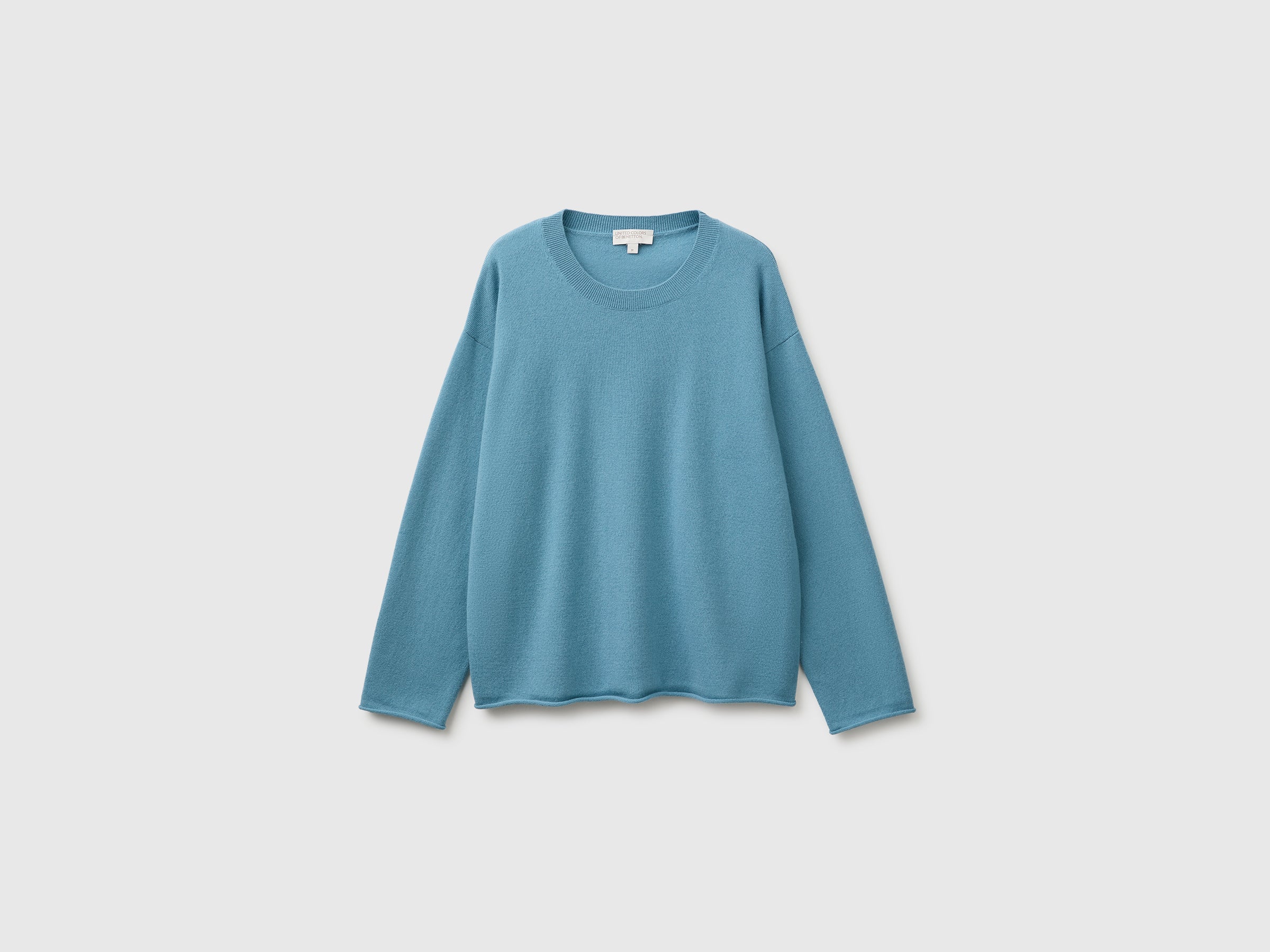 Benetton Maglione lana cashmere taglia M girocollo