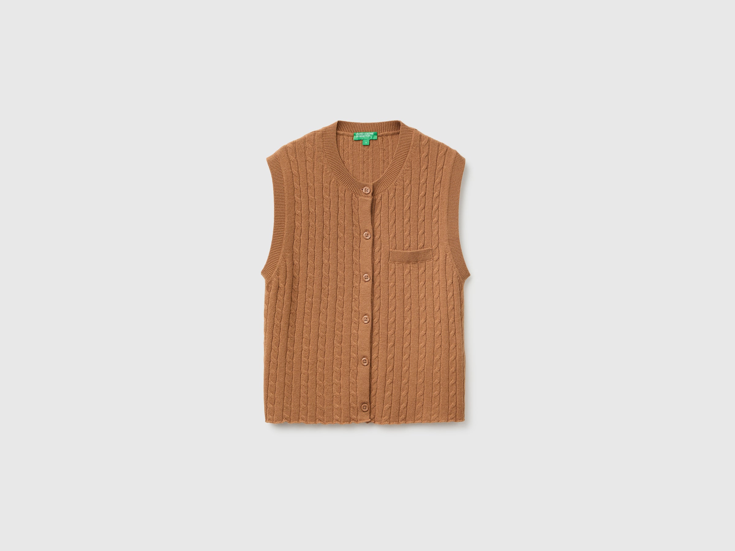 United Colors of Benetton gilet trecce lana cashmere M