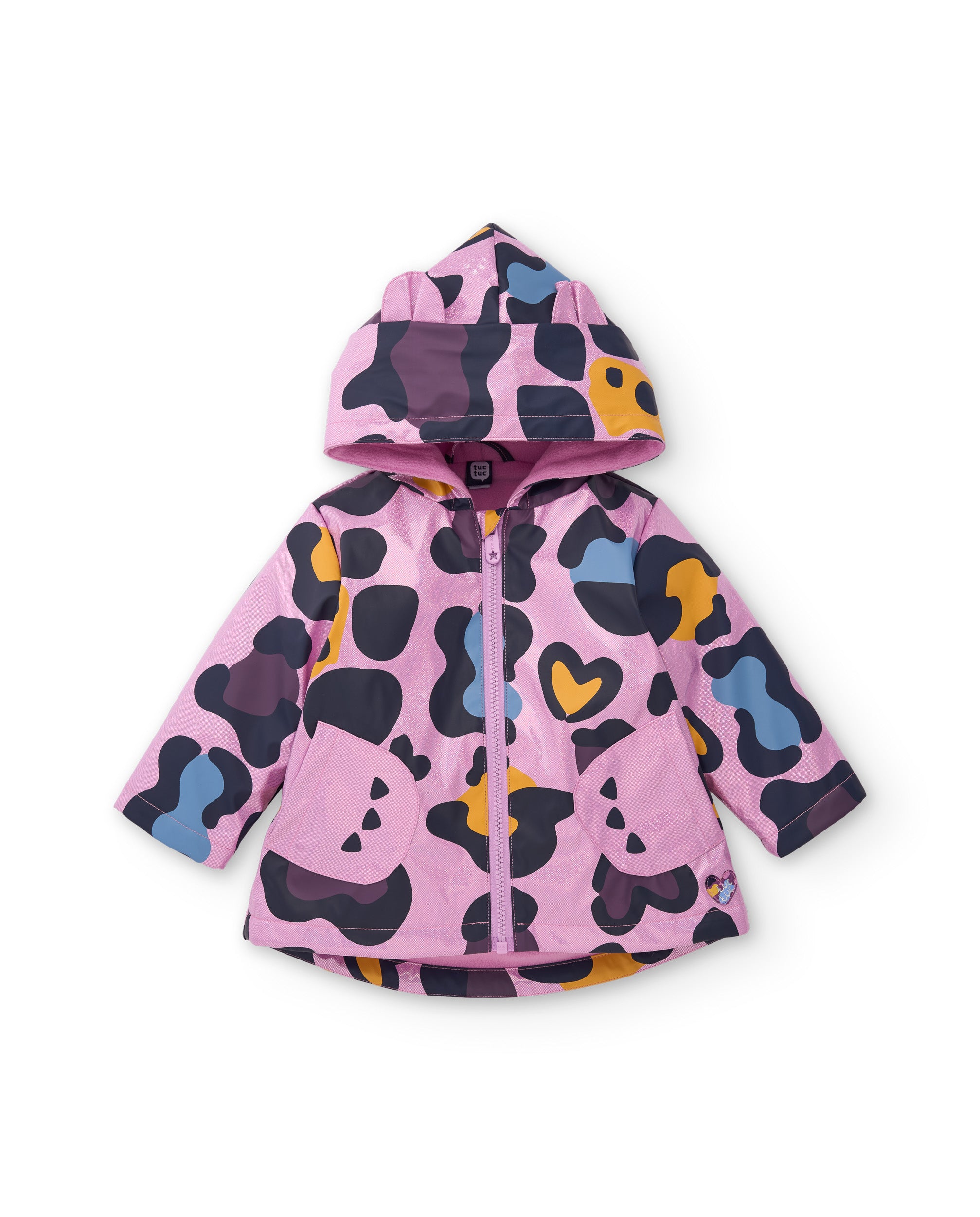 TucTuc Cappotti impermeabile bimba rosa animalier