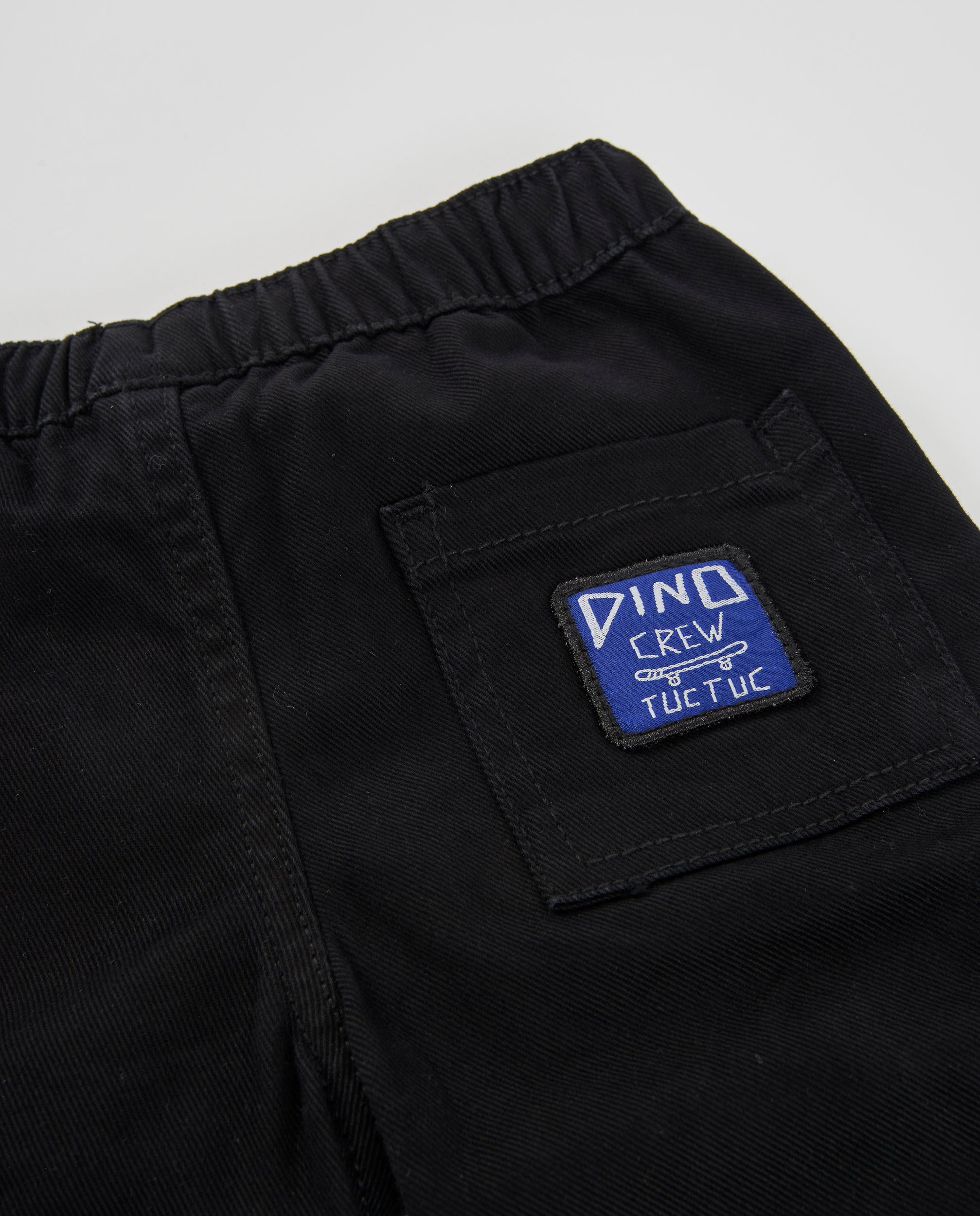 TucTuc Pantaloni jogger bambino nero twill con tasche