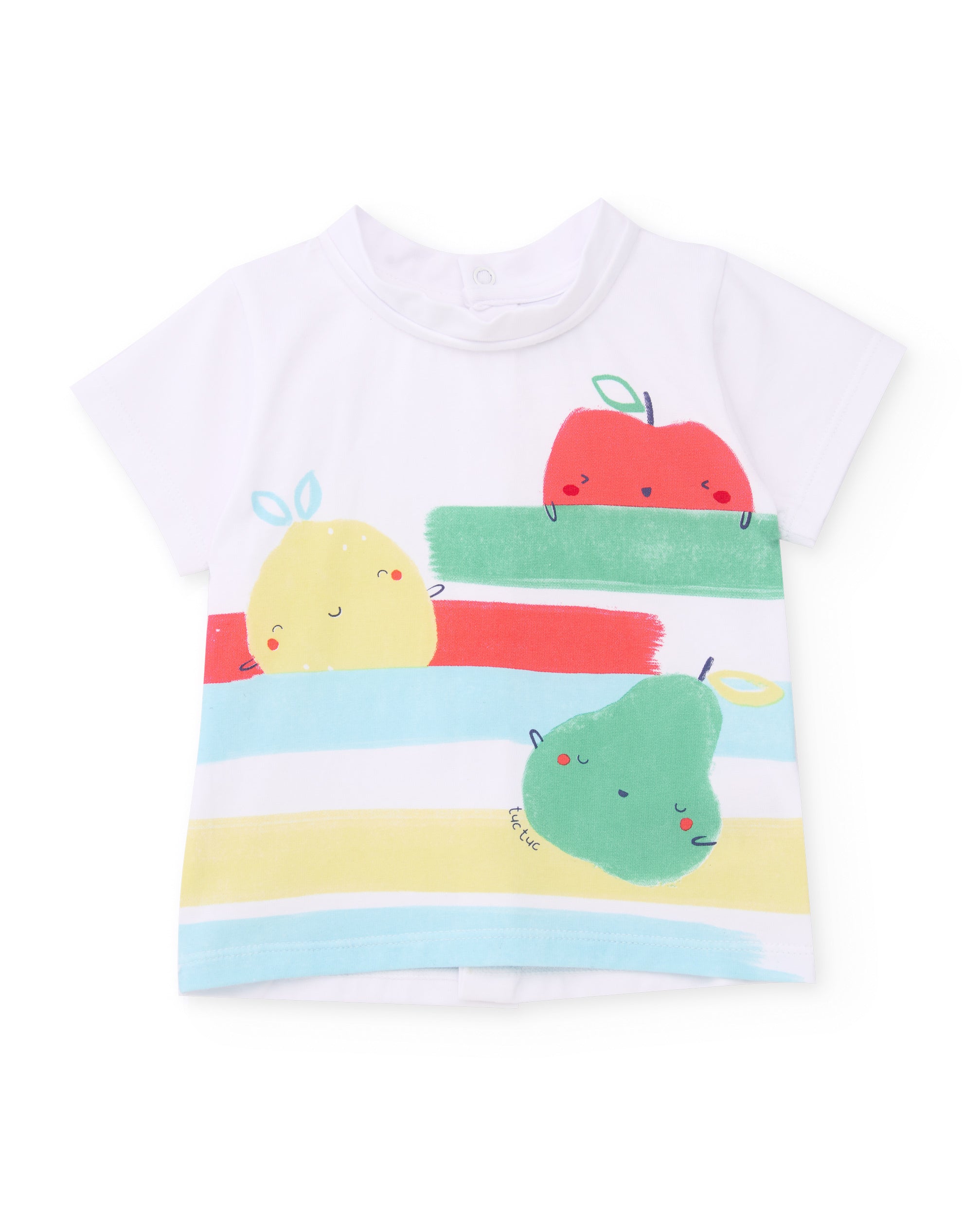 TucTuc Costumi Da Bagno costume mare neonato bianco frutta