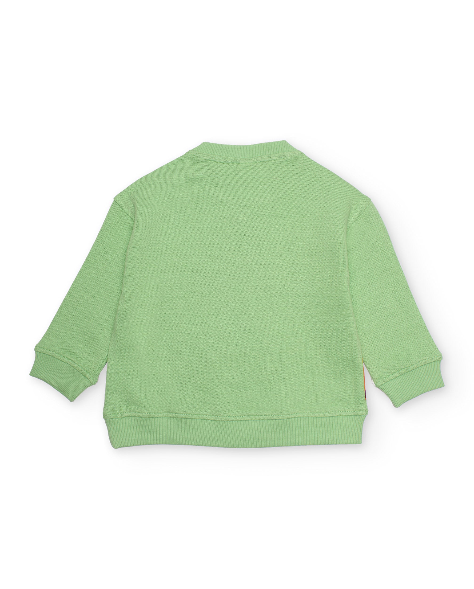 TucTuc Felpe Bambino Verde Dinosauro Cotone Bottoni Spalla