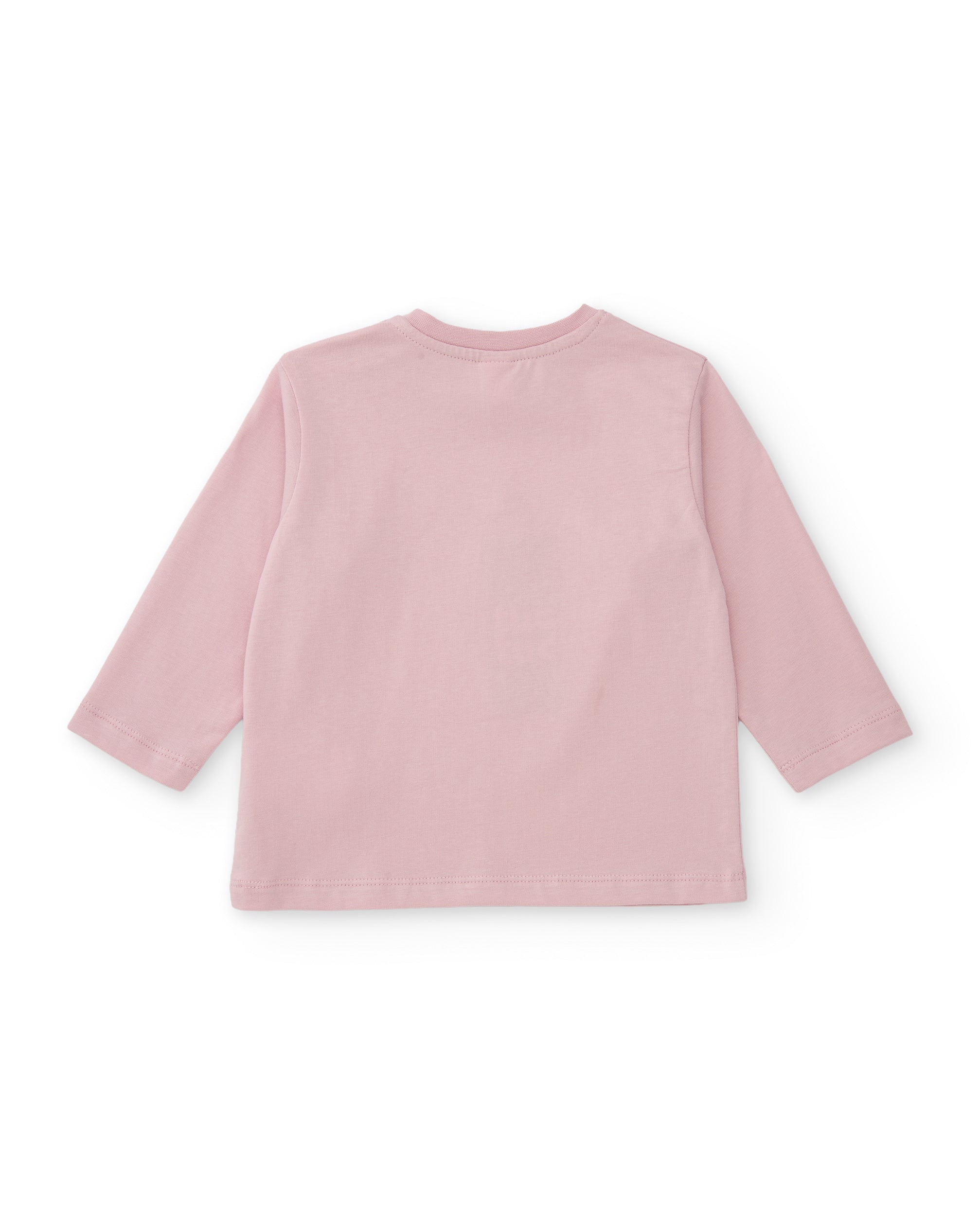 TucTuc Magliette maglia bambina rosa cuore maniche lunghe
