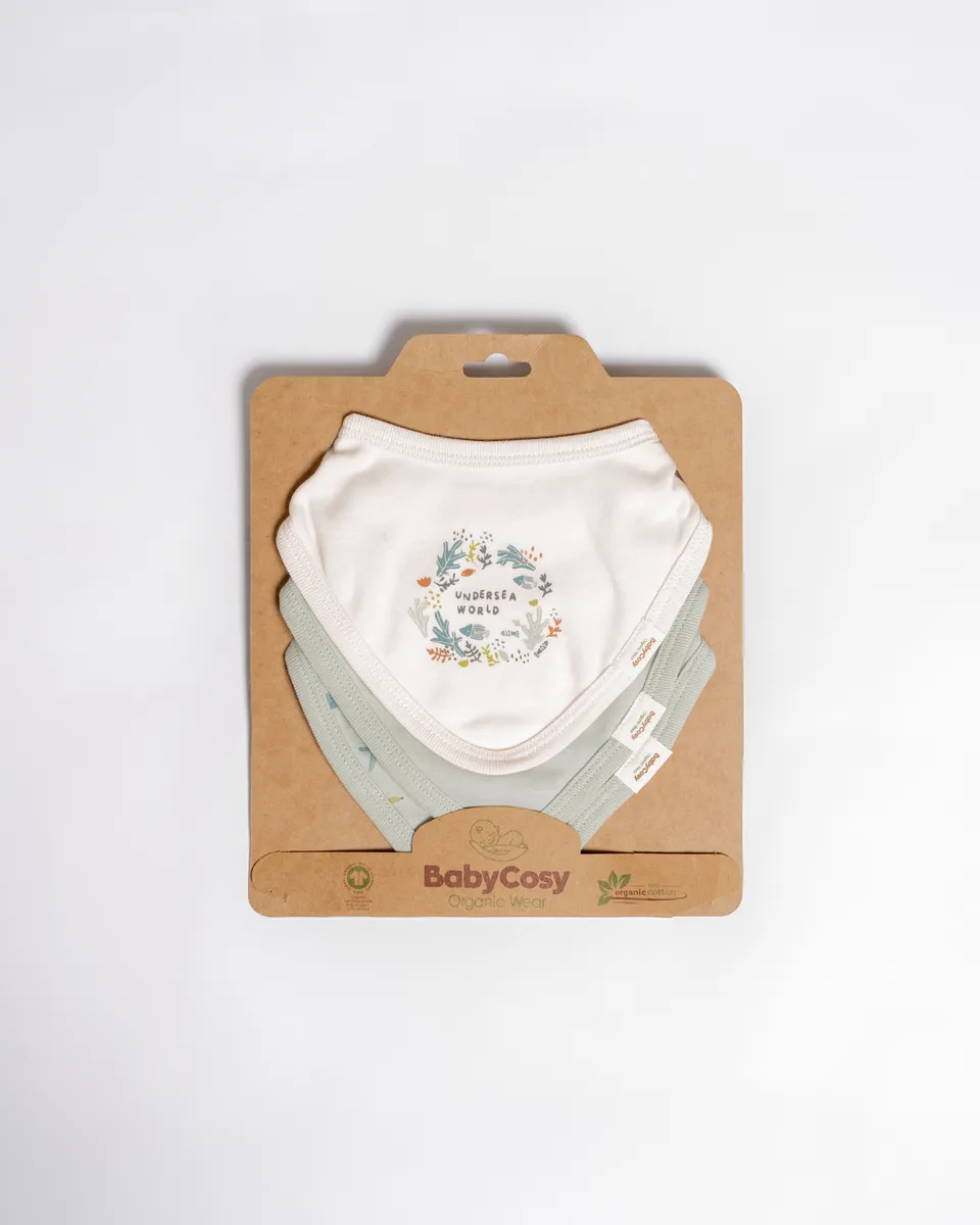 Babycosy Set 3 Bavaglini Mare cotone organico neonato
