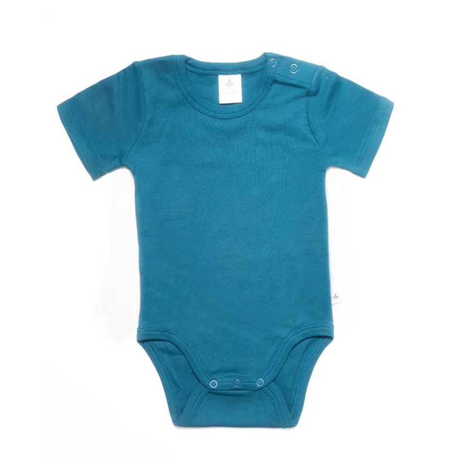 Leela Cotton body maniche corte blu mare 3-6 mesi cotone