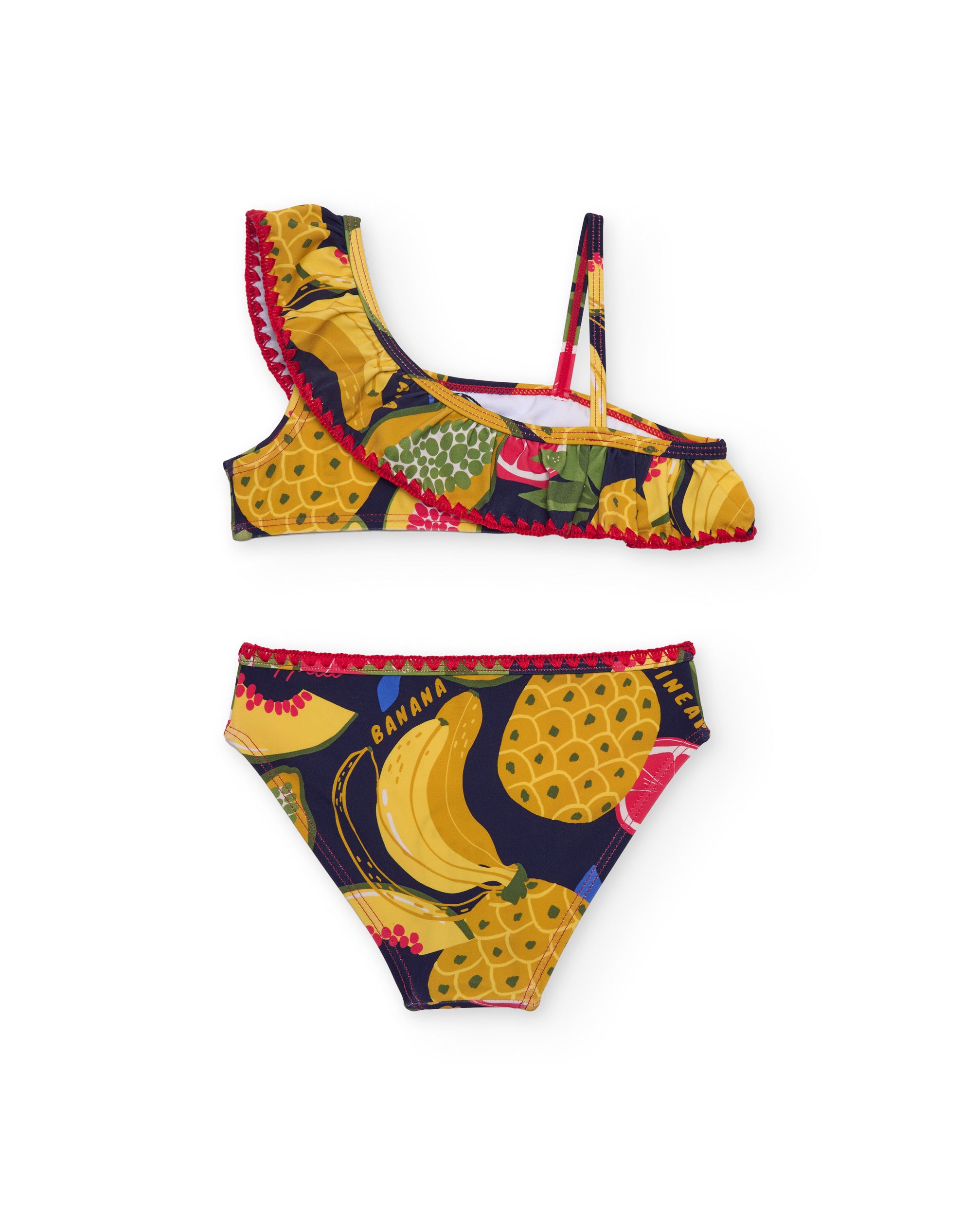 TucTuc Costumi Bikini Bambina Giallo Volant 4-16 Anni