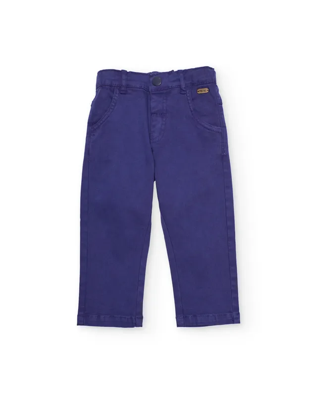TucTuc Pantaloni viola pantaloni bambino 4 anni bottone