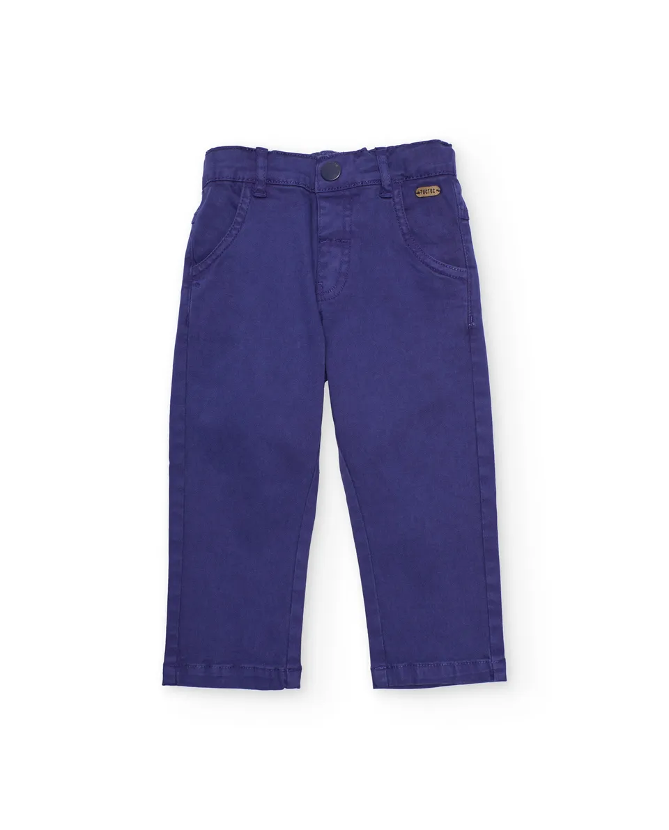 TucTuc Pantaloni viola pantaloni bambino 4 anni bottone