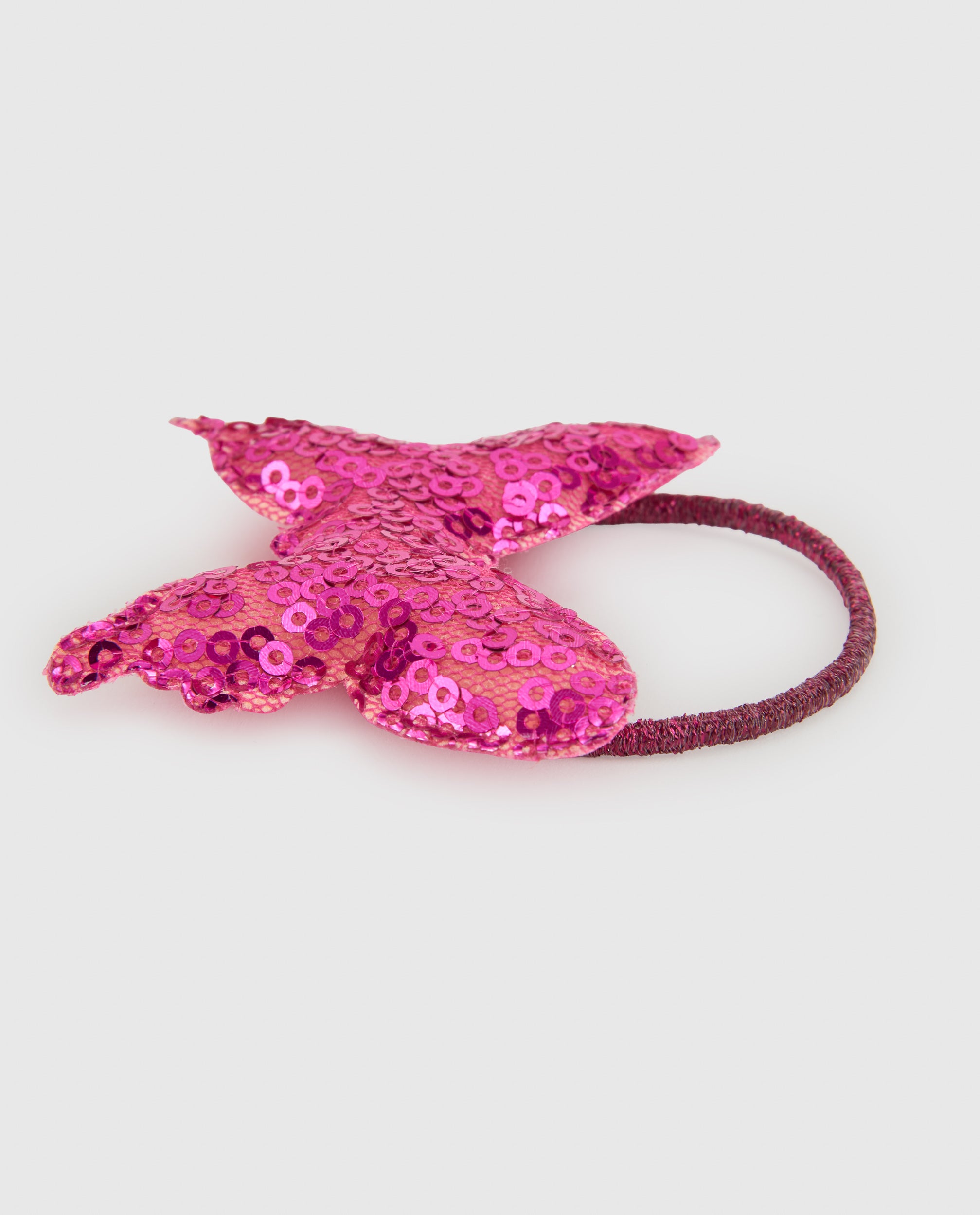 TucTuc Accessori elastico capelli bambina farfalla fucsia