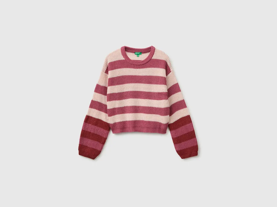 United Colors of Benetton Sweaters Maglione Righe Bicolore