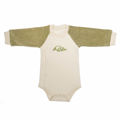 Pamboo set neonato 3 pezzi cotone bio panna body pantaloni