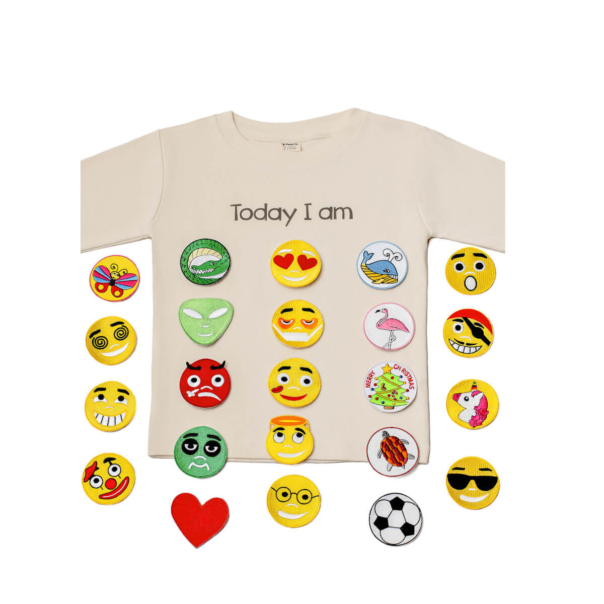Pamboo Funny T-shirts Today I am maglietta emoji 122-128