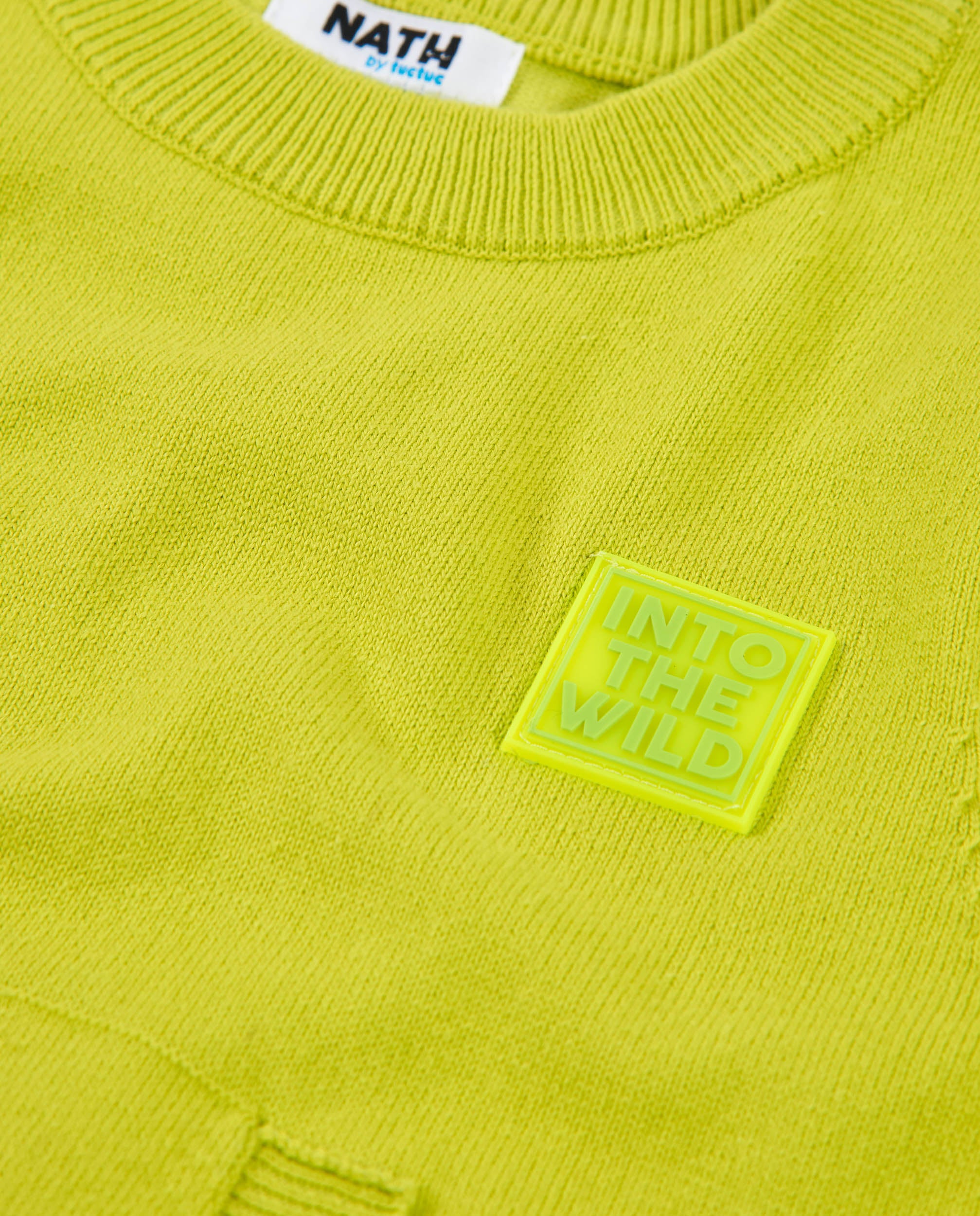 TucTuc Maglioni bambino lime tasca marsupio