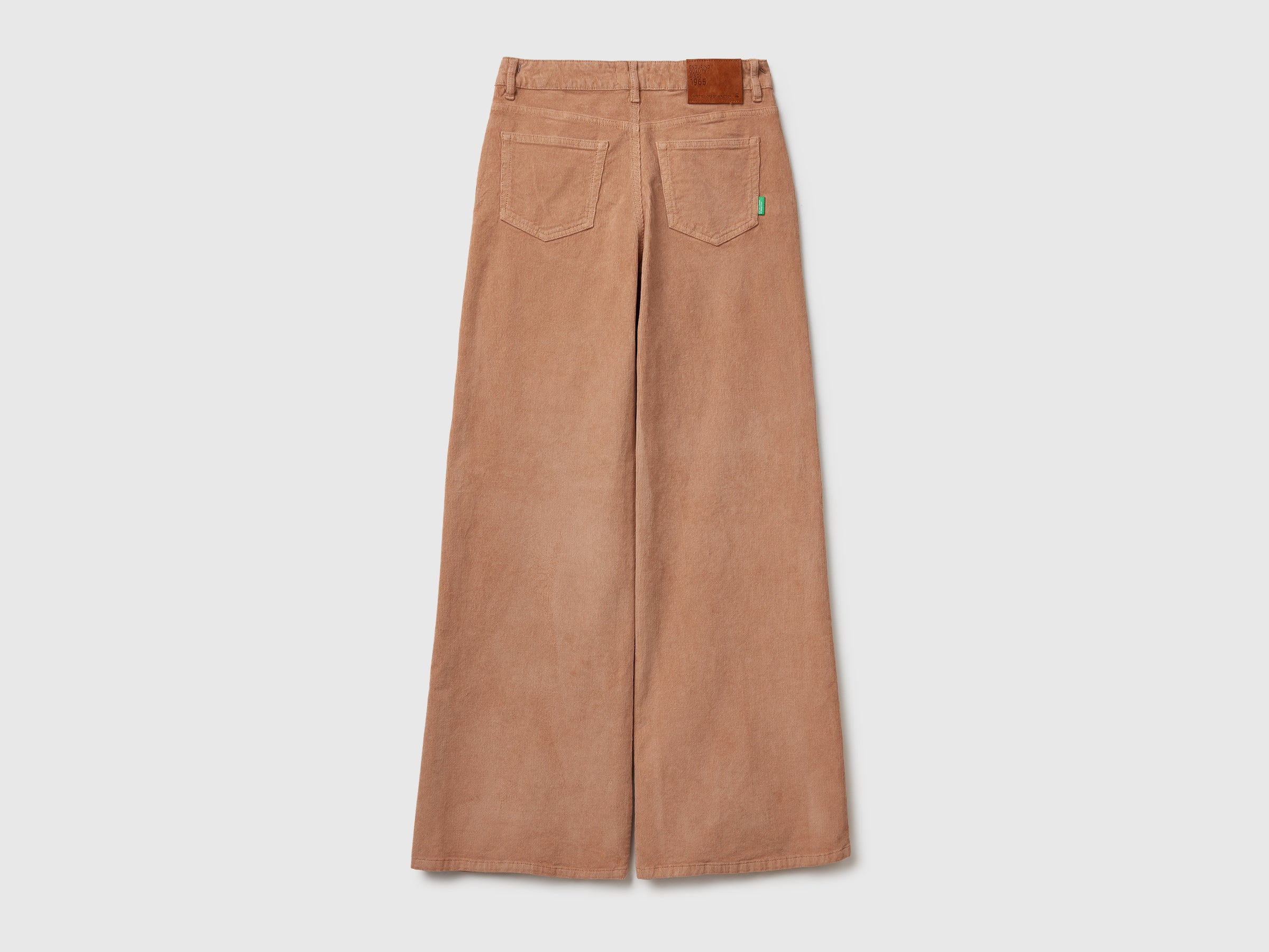 Benetton pantaloni velluto 30 wide fit cotone stretch