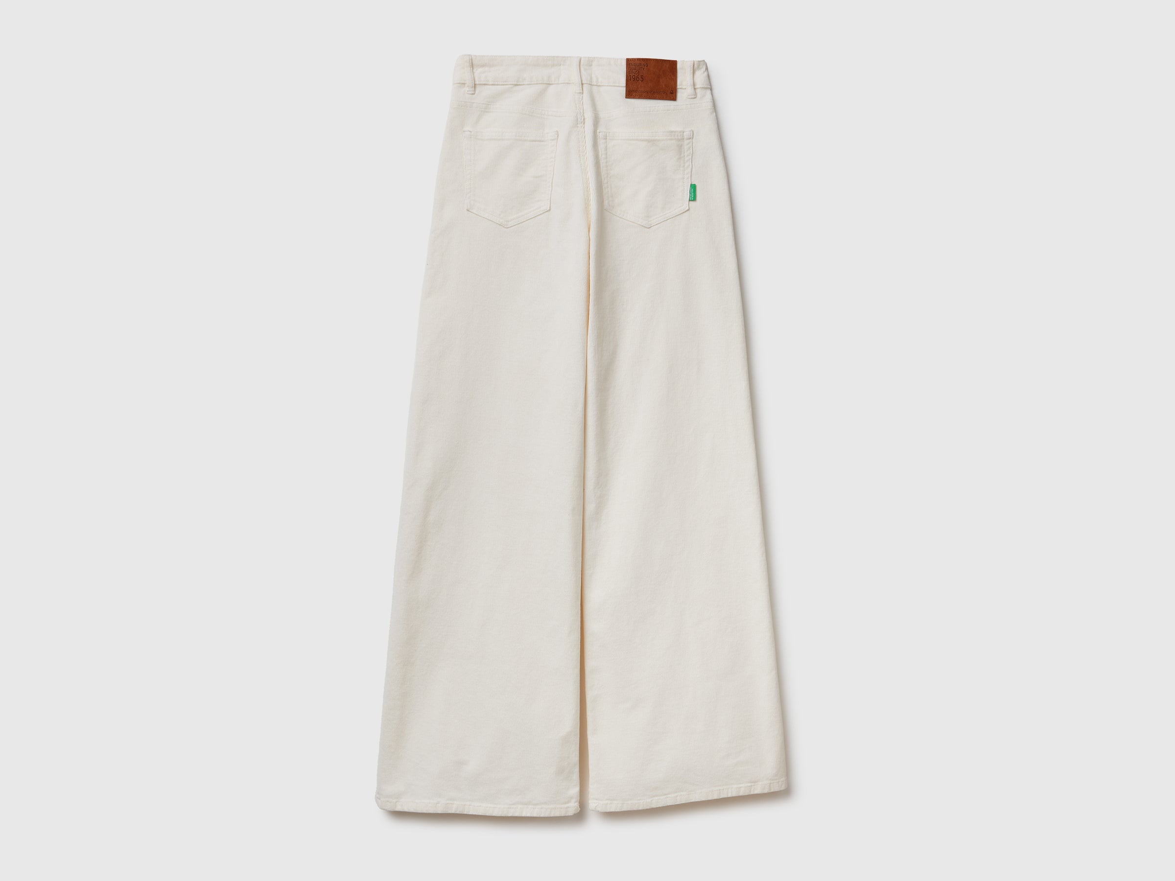 Benetton pantaloni velluto larghi cotone taglia 30