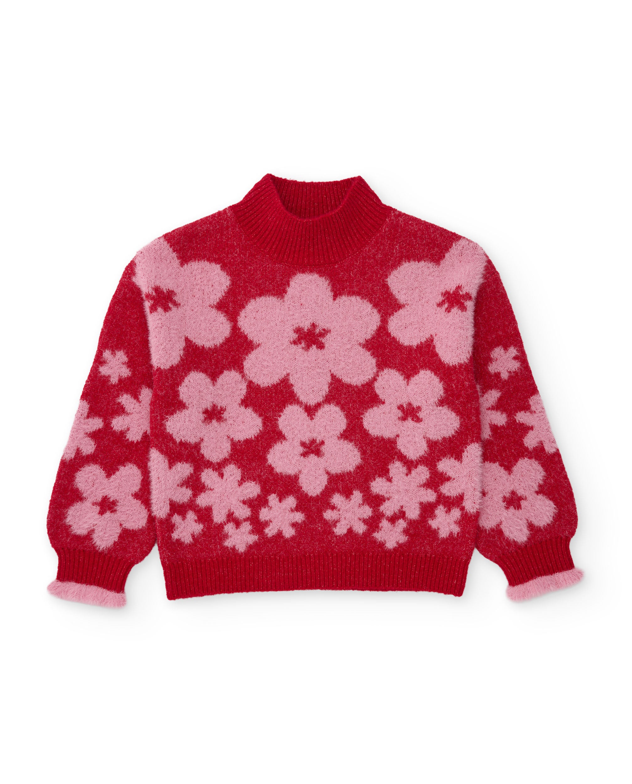 TucTuc Maglioni Maglione Bambina Rosso Floreale Tricot