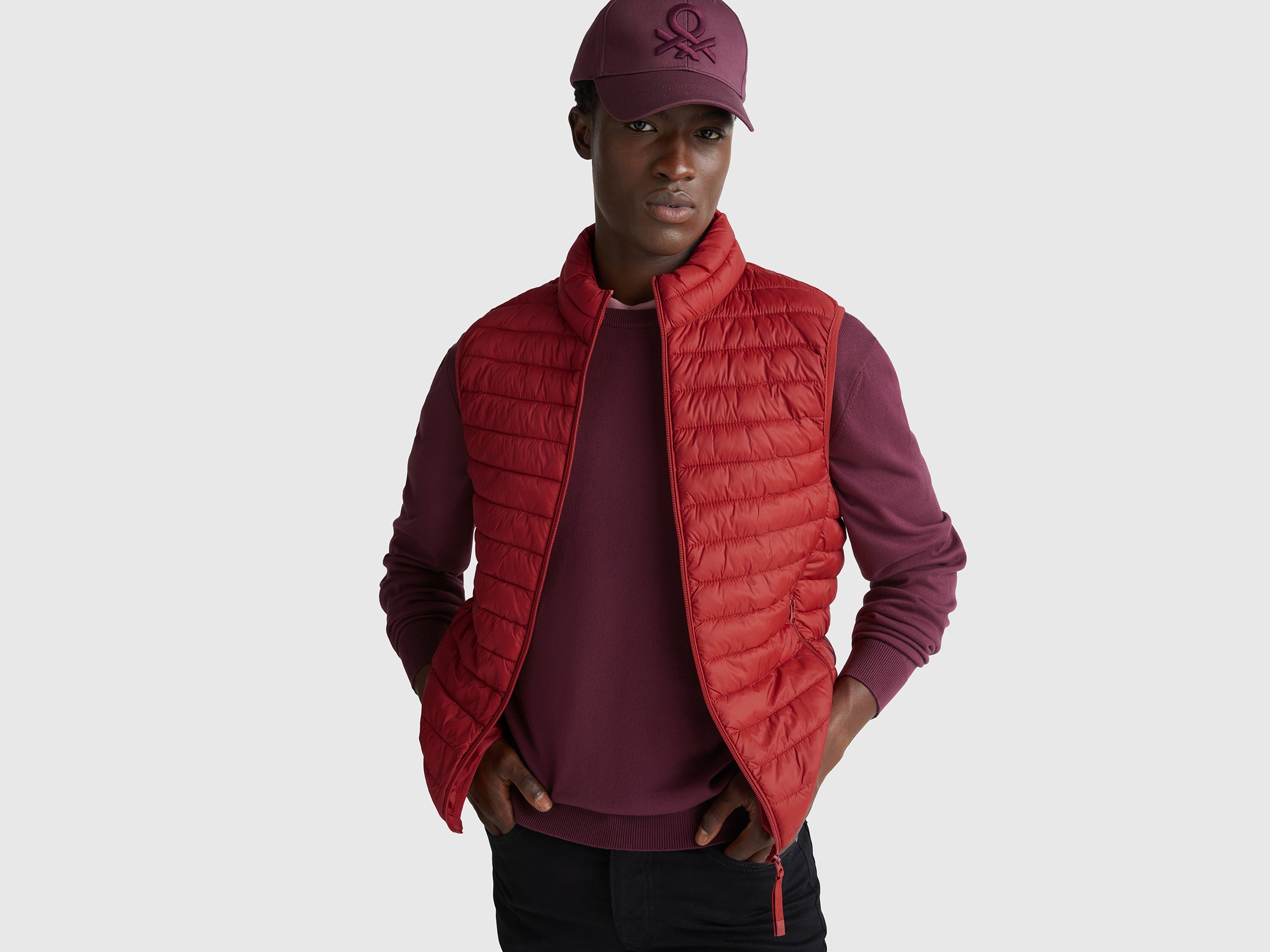 United Colors of Benetton Gilet Imbottito Nylon Riciclato