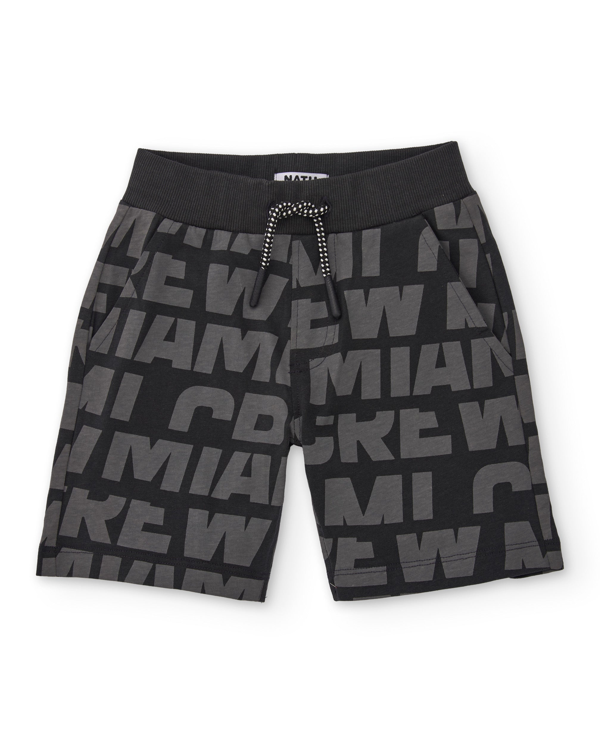 TucTuc Bermuda Pantaloncini Bambino Nero Lettere