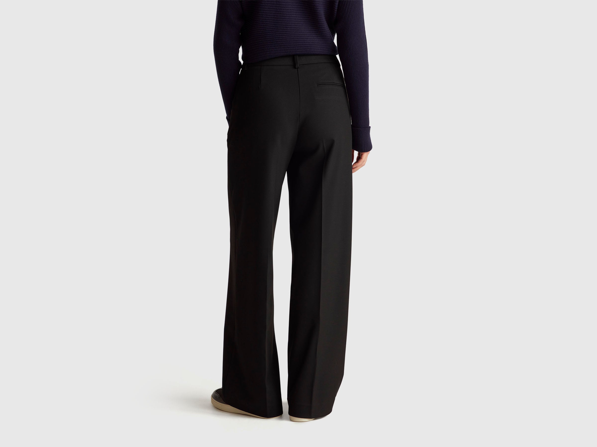 Benetton Wide trousers pantaloni larghi viscose taglia 42