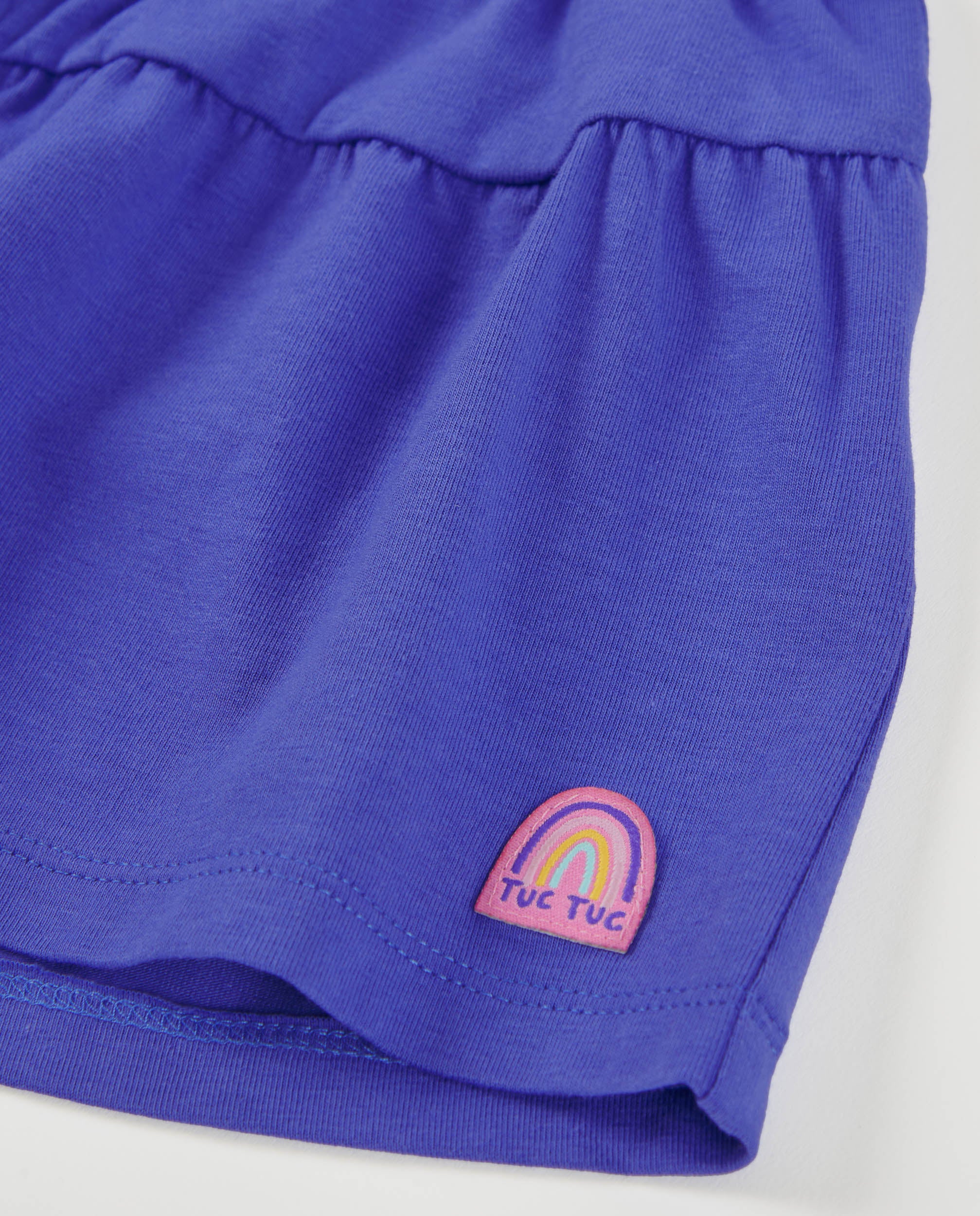 TucTuc Bermuda short bambina fluido lilla maglia