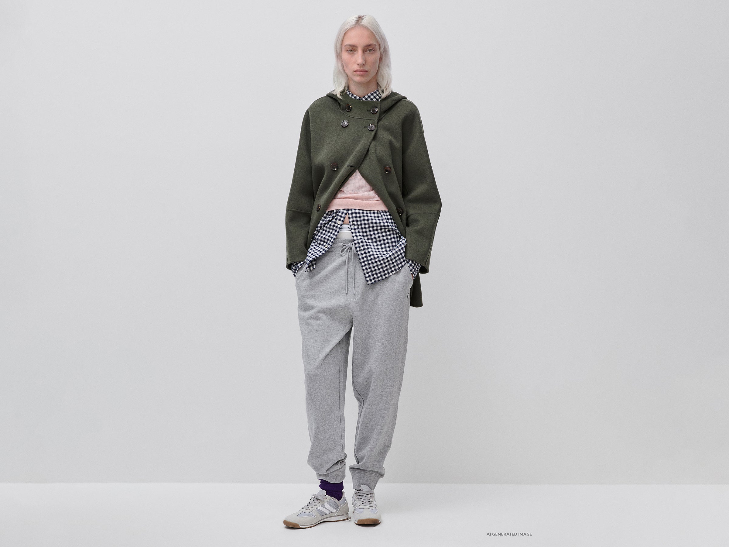 United Colors of Benetton cappotto doppiopetto lana cappuccio XXS