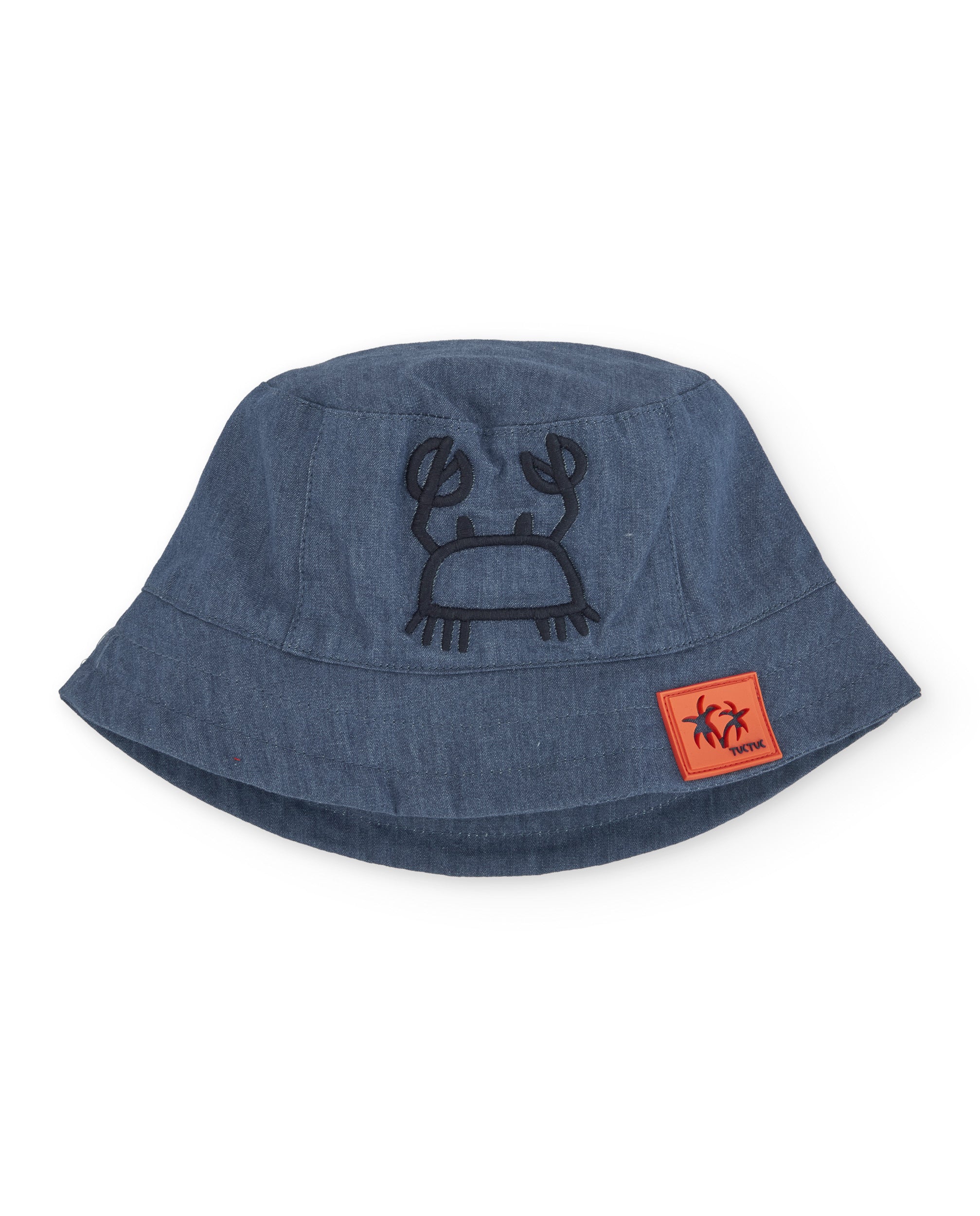 TucTuc Accessori cappello bambino jeans ricamo granchio sole